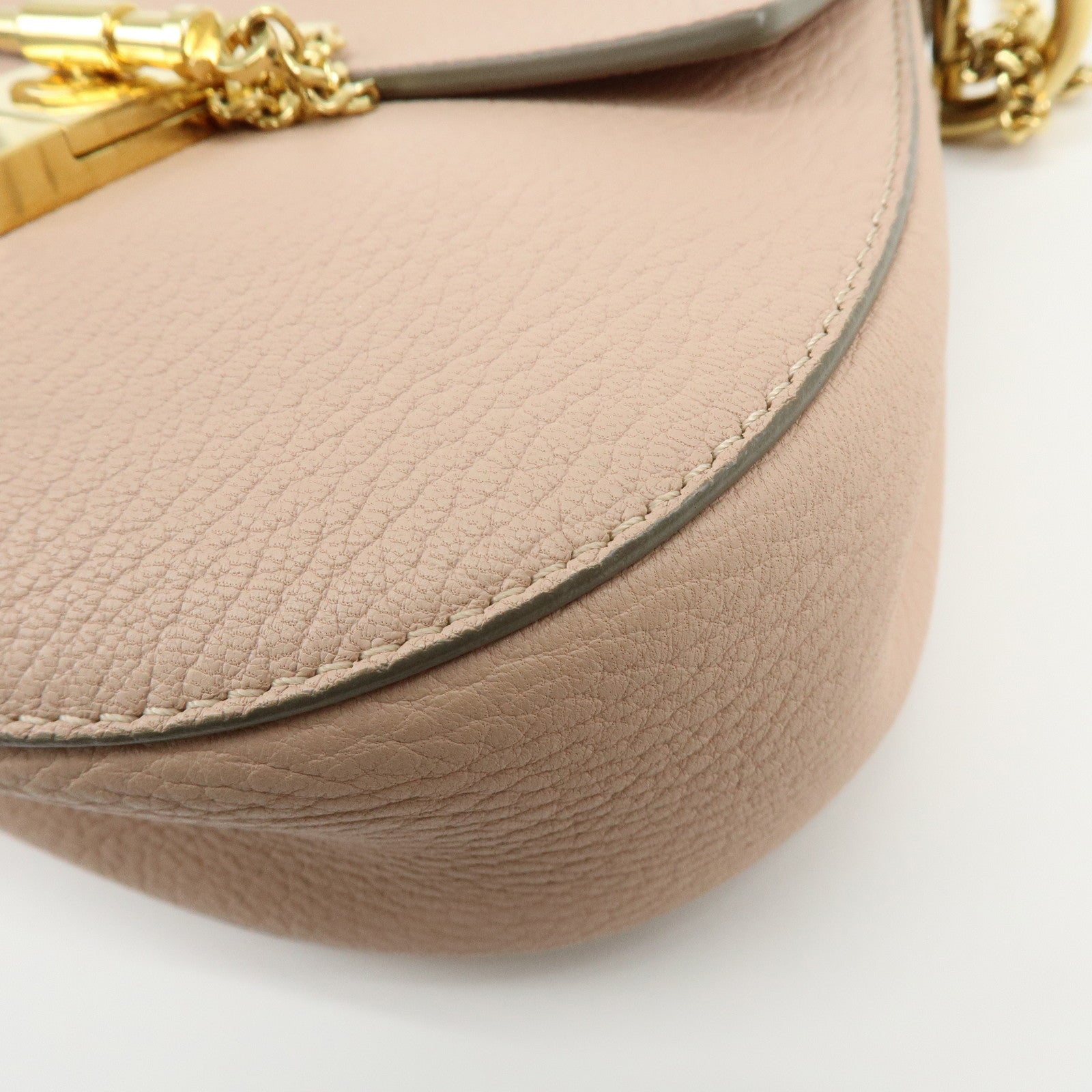 Chloe Drew Calf Leather Shoulder Bag Crossbody Bag Light Pink