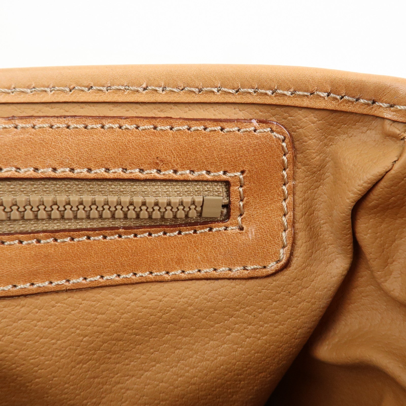 CELINE Macadam PVC Canvas Leather 2WAY Bag Shoulder Bag Brown