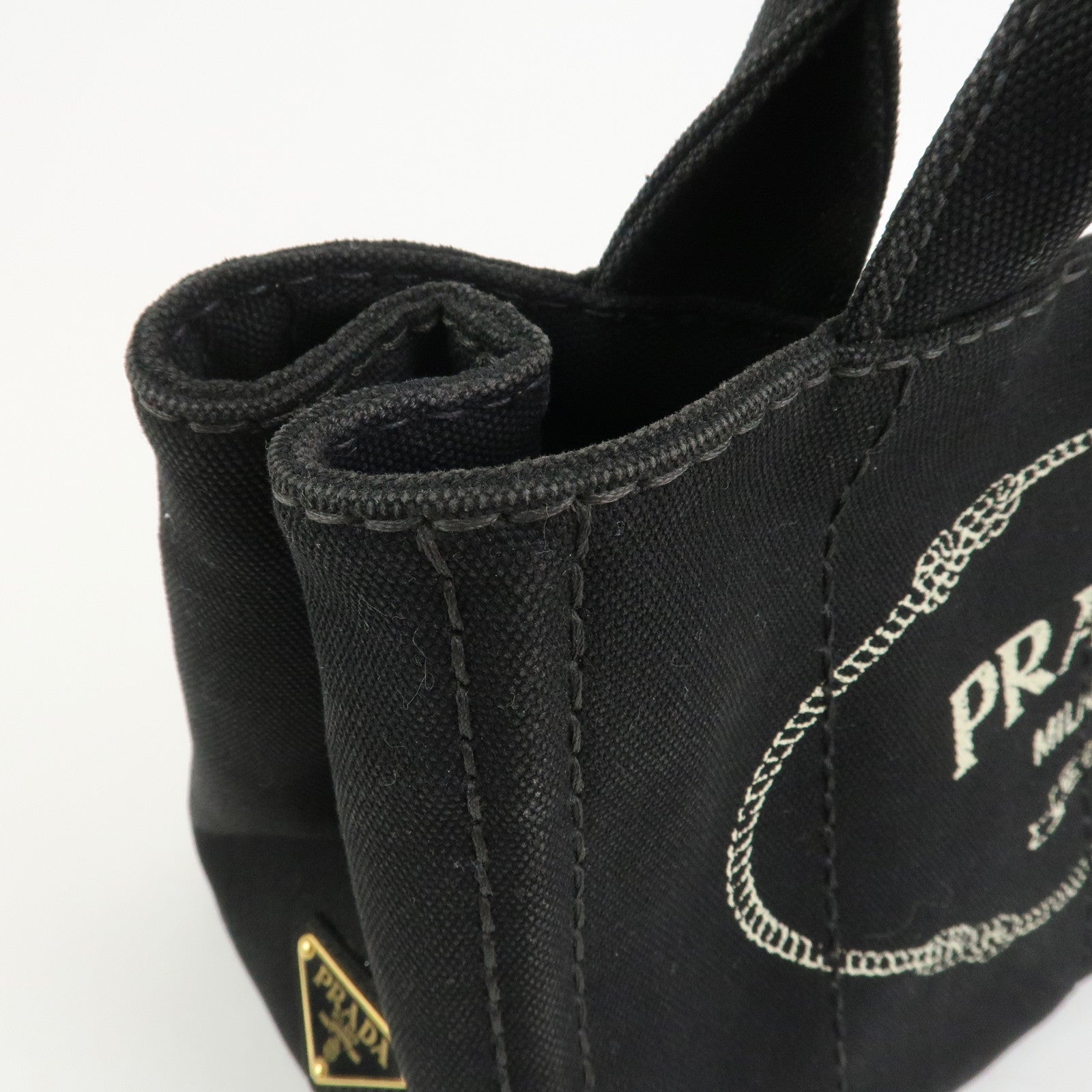 PRADA Canapa Mini Canvas 2Way Bag Hand Bag Shoulder Bag 1BG439