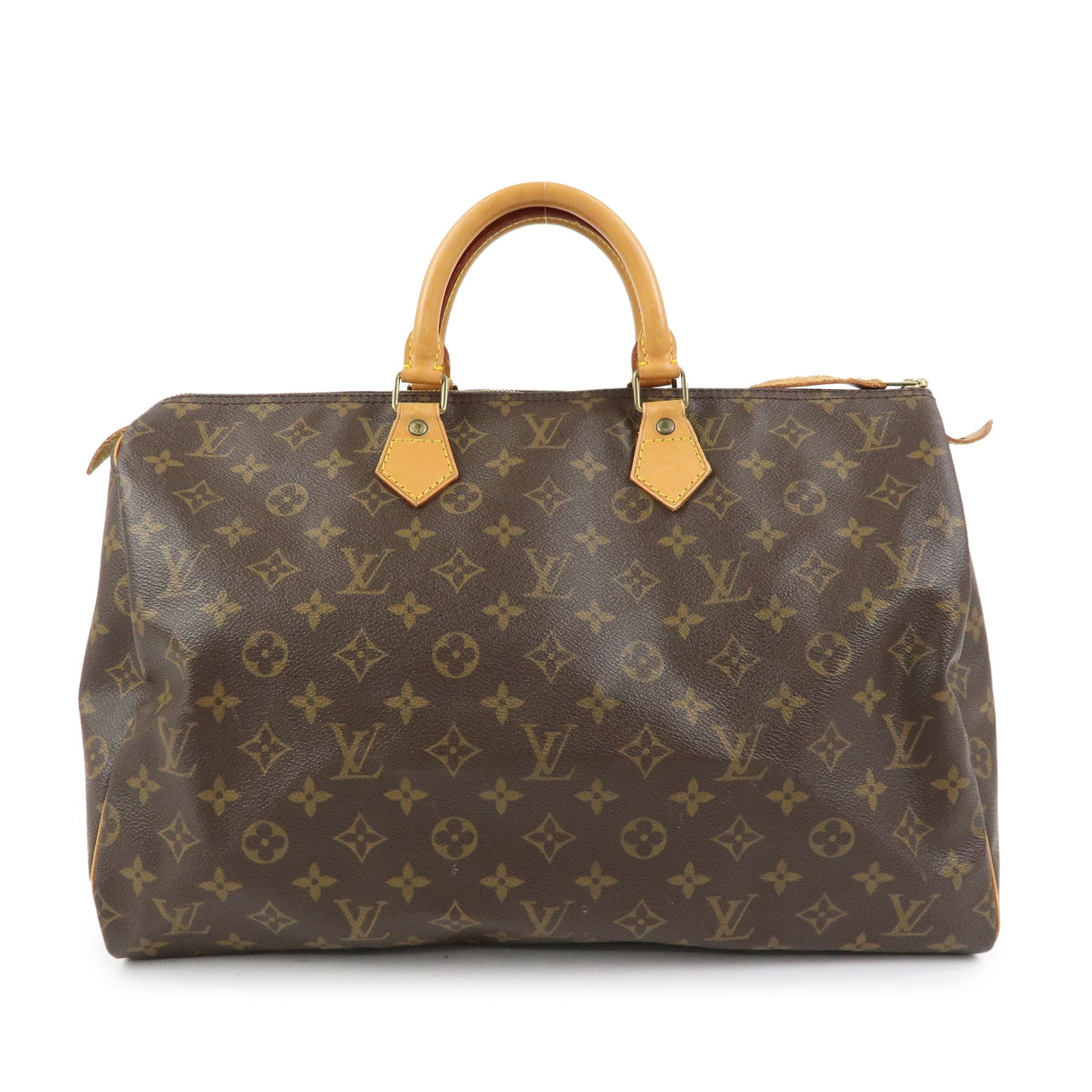 Louis Vuitton Monogram Speedy 40 Hand Bag Boston Bag Brown M41522
