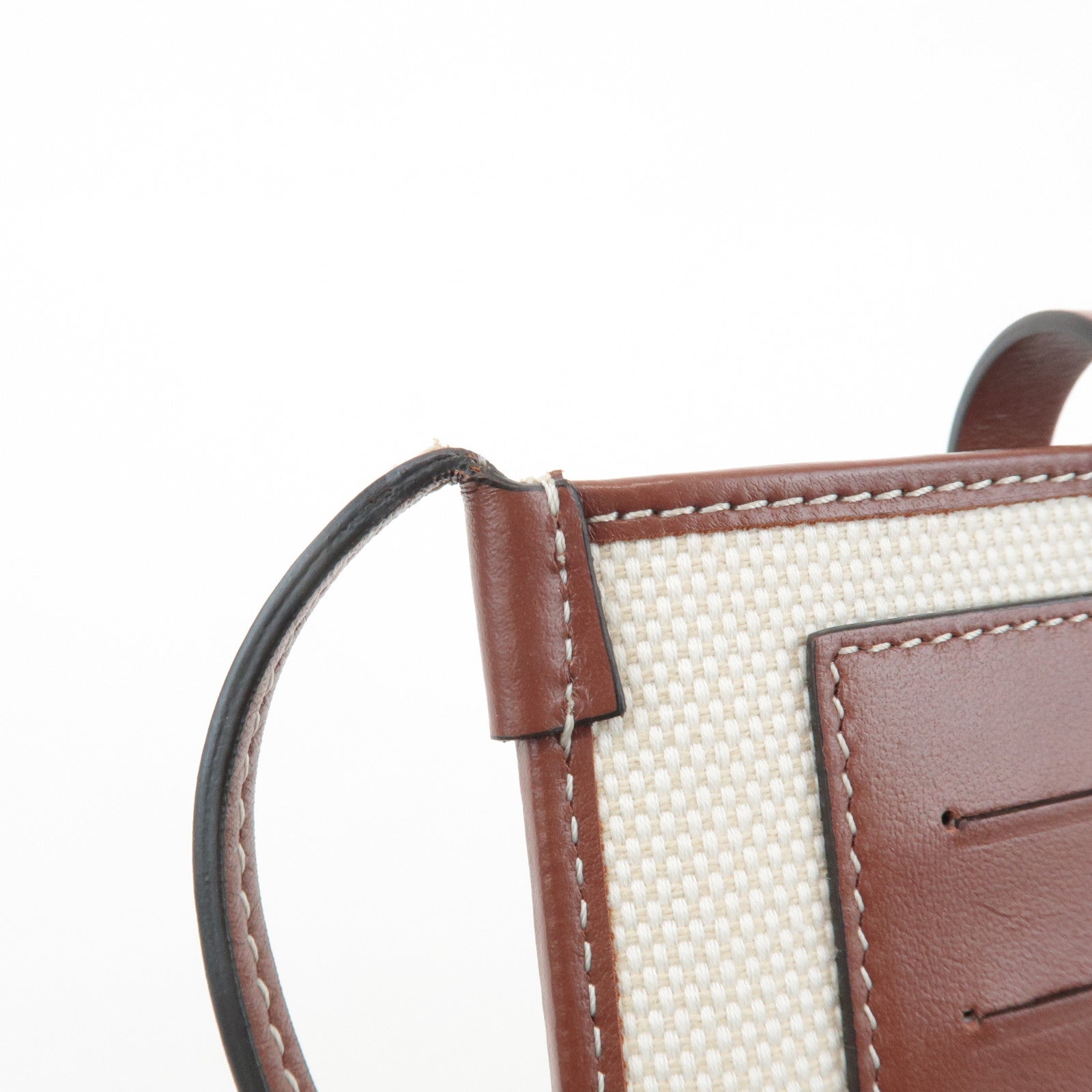 BURBERRY ANNE Phone CB Canvas Leather Smart Phone Shoulder Bag