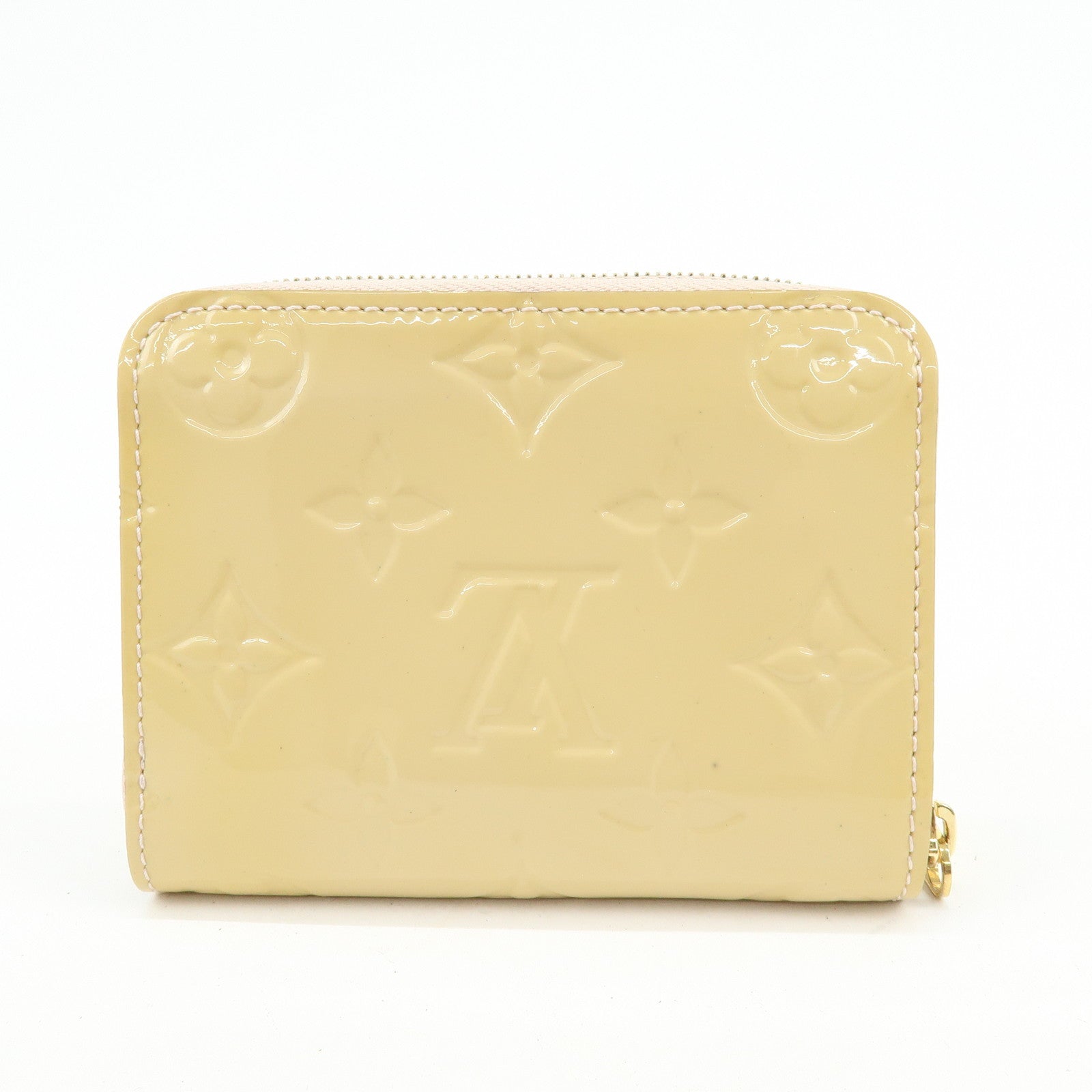 Louis Vuitton Monogram Vernis Zippy Coin Case Rose Florentin M91535