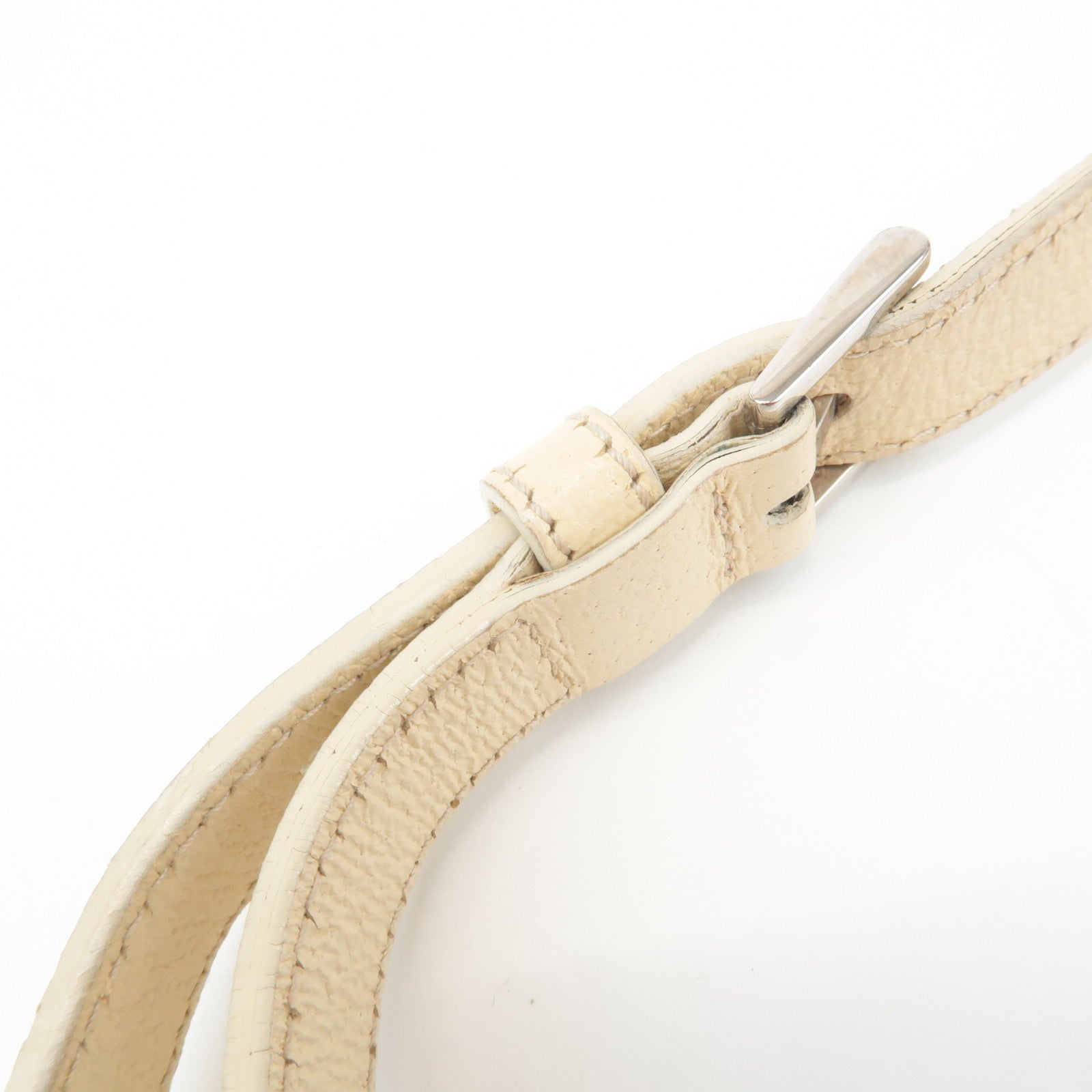 BVLGARI Logo Mania Leather Canvas Shoulder Bag Hand Bag Pink Used