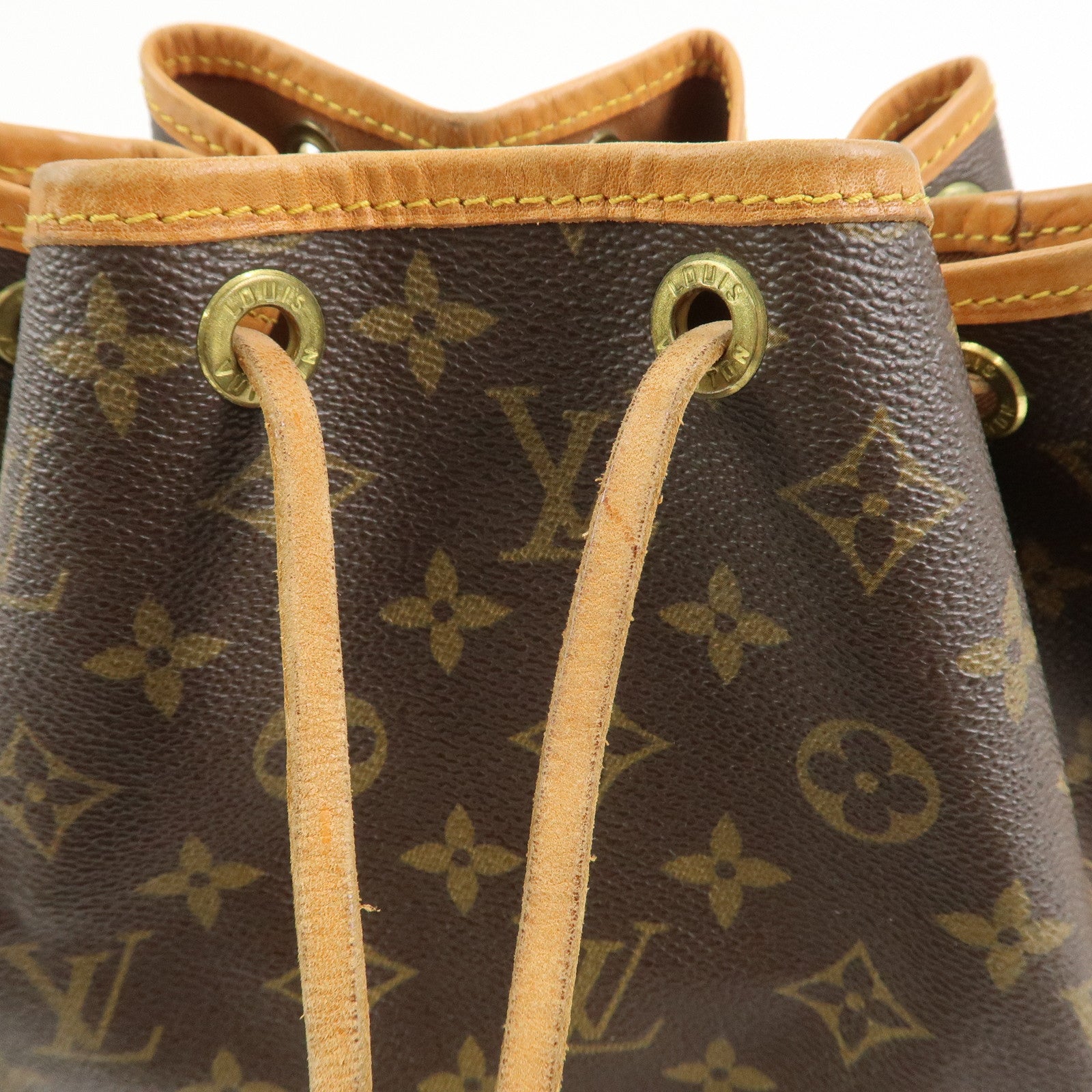Louis Vuitton Monogram Canvas Petit Noe Shoulder Bag Brown M42226