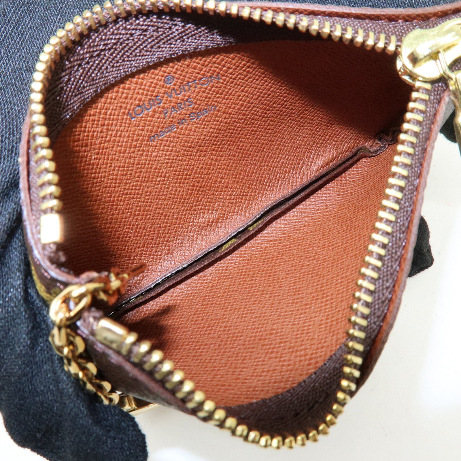 Louis Vuitton Monogram Pochette Cles Coin Case Key Case M62650