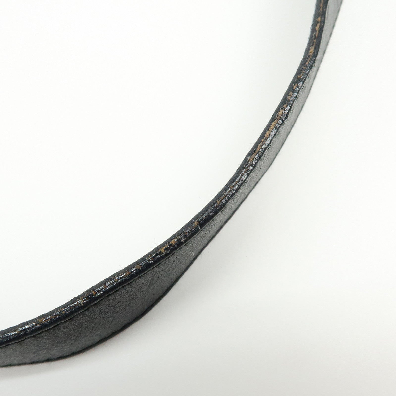 Ferragamo Gancini Leather Shoulder Bag Hand Bag Black