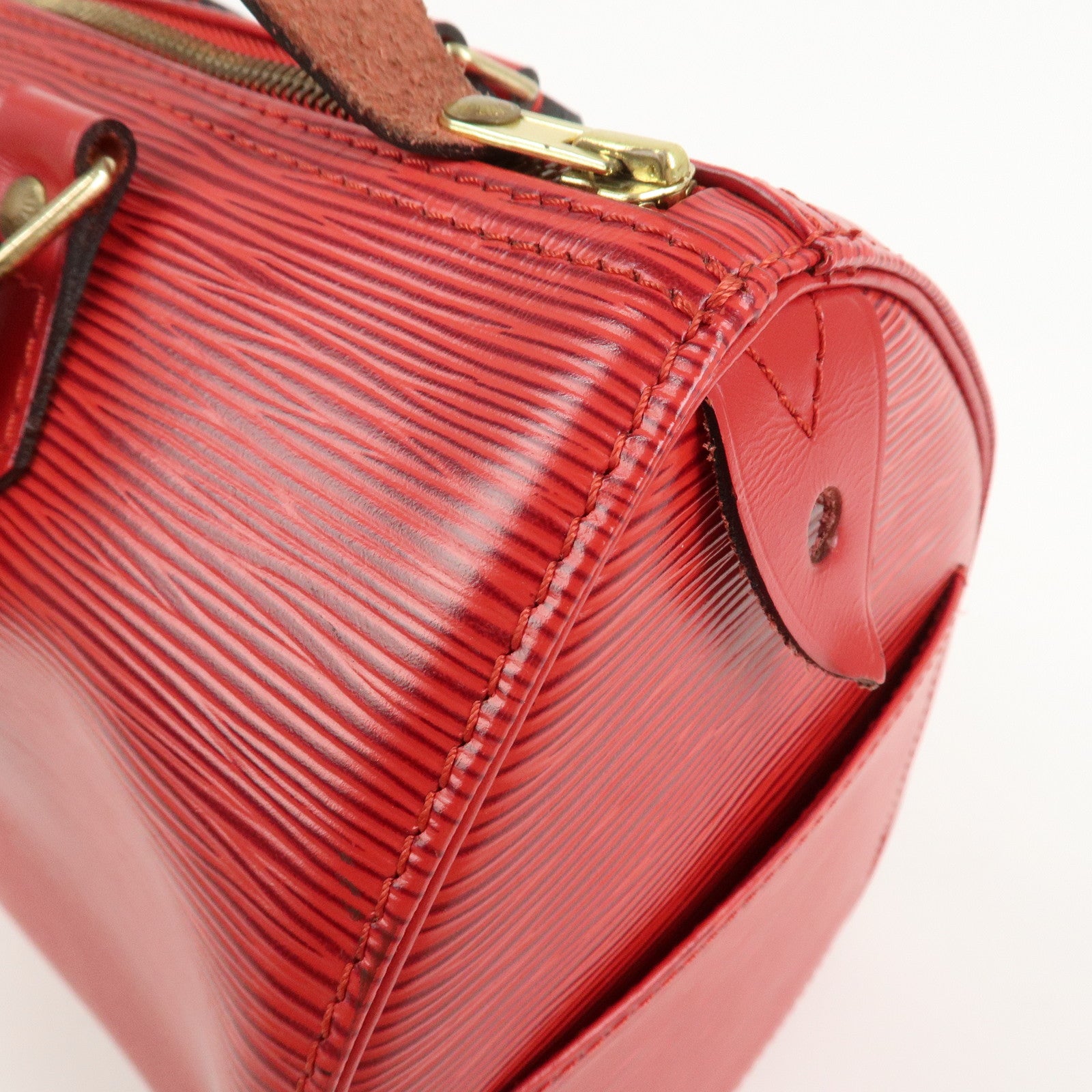 Louis Vuitton Epi Leather Speedy 30 Boston Bag Castilian Red M41526