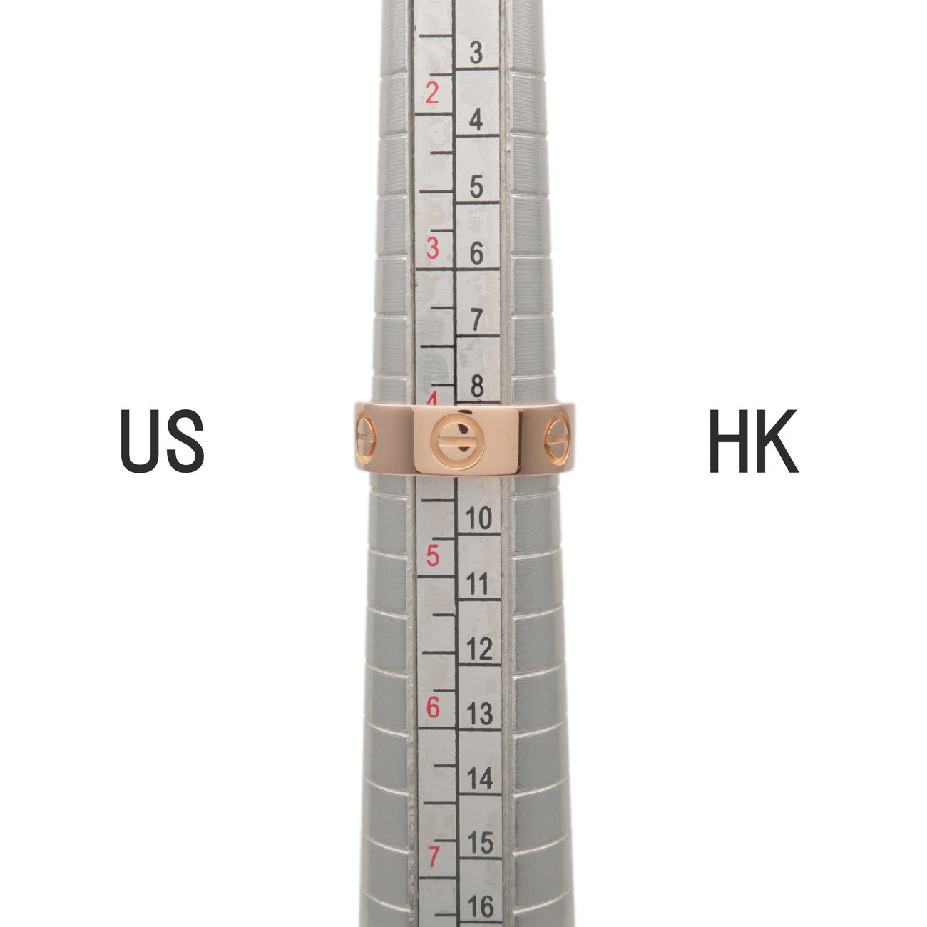 Cartier Love Ring K18 750PG Rose Gold #47 US4-4.5 EU47 HK9