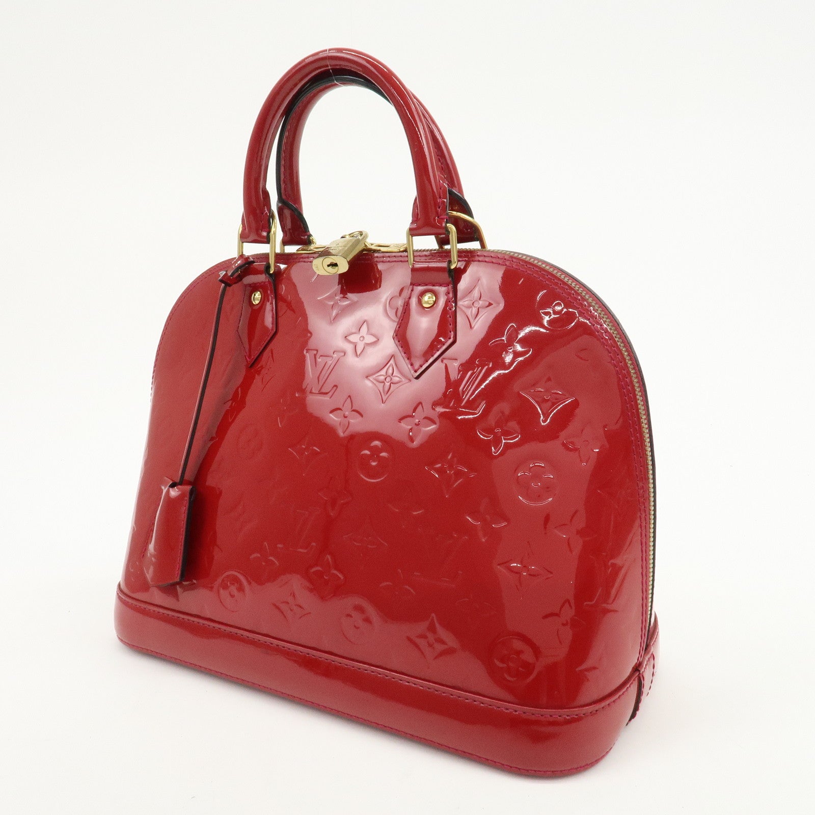 Louis Vuitton Monogram Vernis Leather Alma PM Hand Bag Rouge M91693