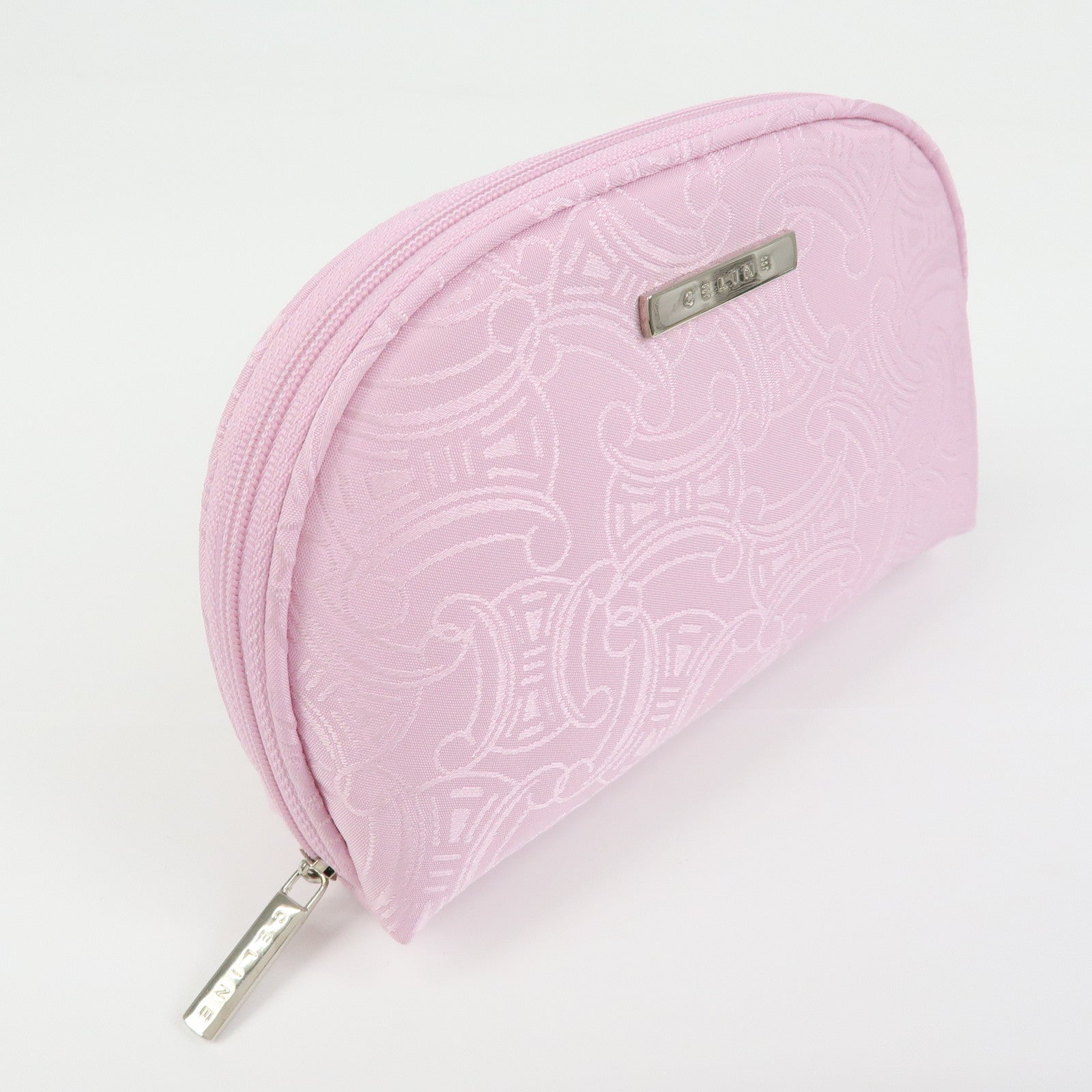 CELINE Macadam Set of 2 Canvas Cotton Cosmetic Case Mini Towel Pink