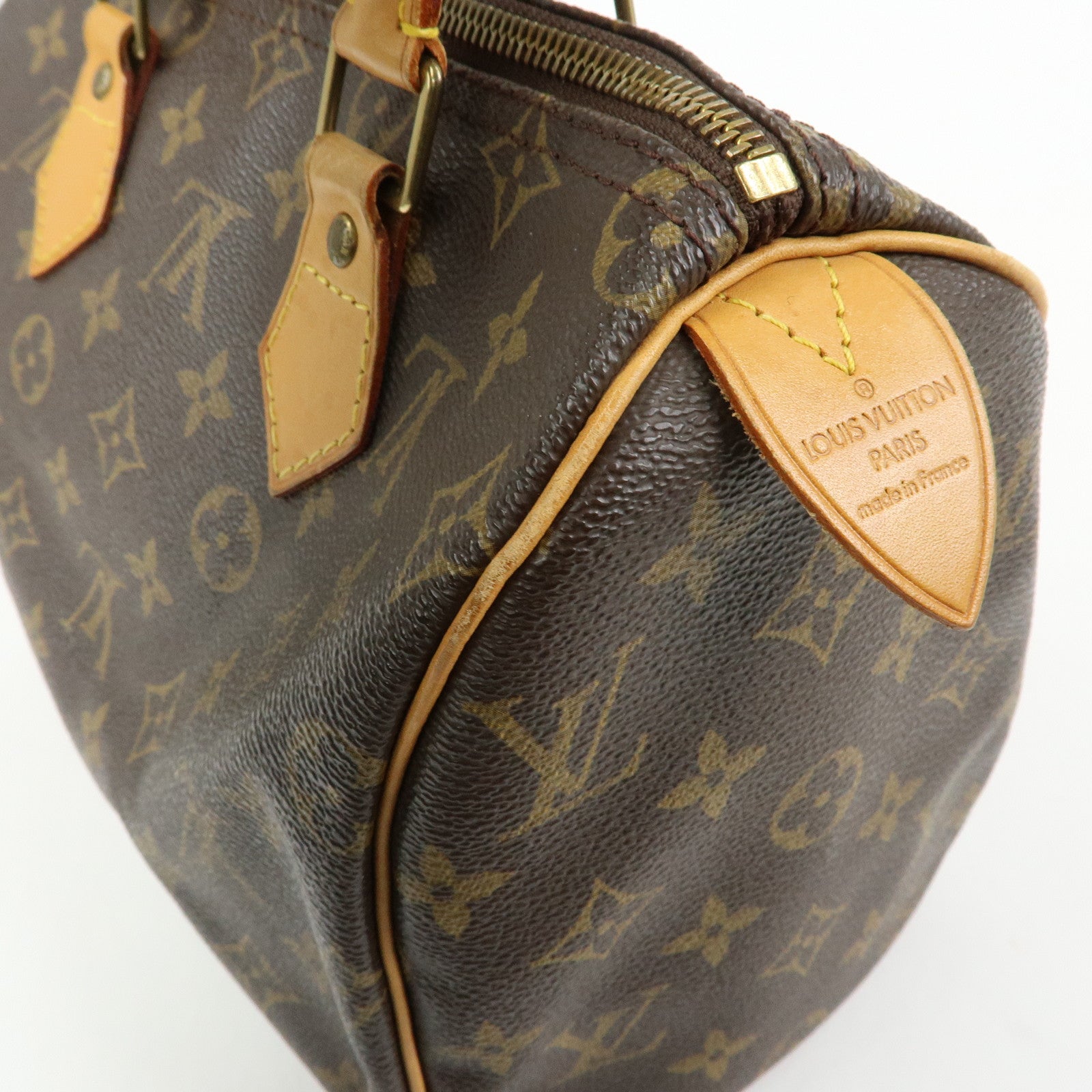 Louis Vuitton Monogram Speedy 25 Boston Bag Hand Bag Brown M41528