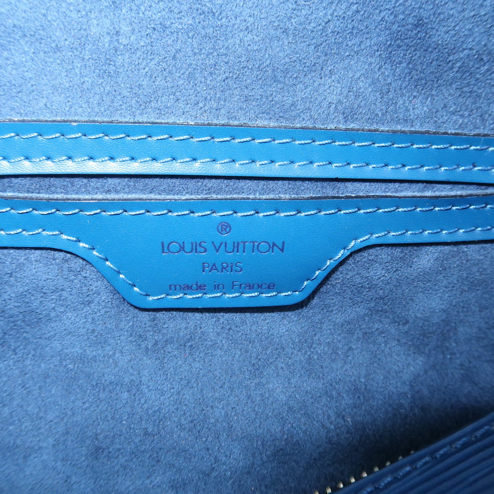 Louis Vuitton Epi Soufflot Shoulder Bag Hand Bag Toledo Blue M52225