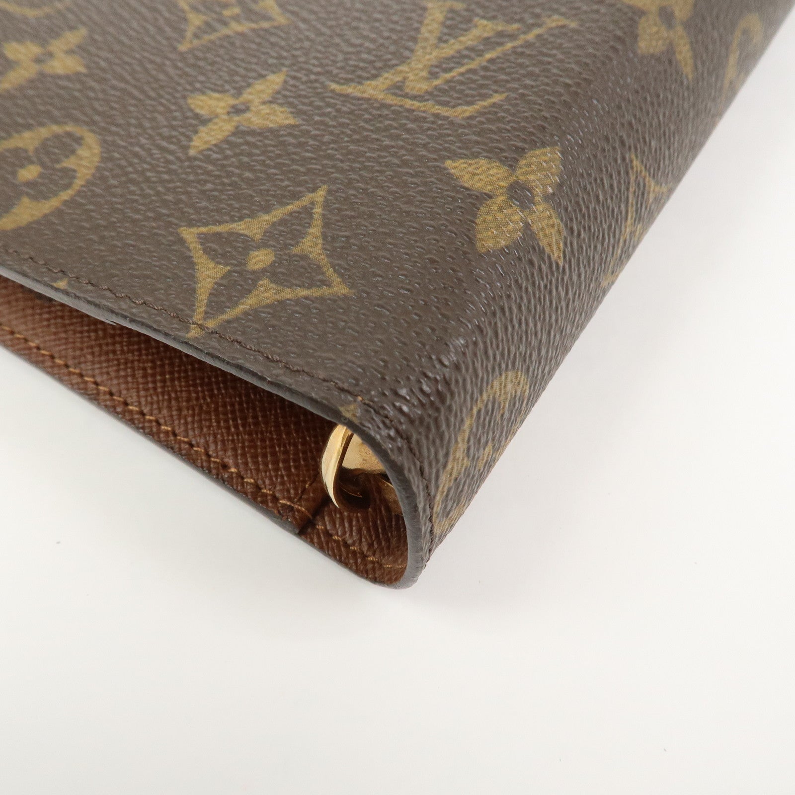Louis Vuitton Monogram Canvas Agenda MM Planner Cover Brown R20105