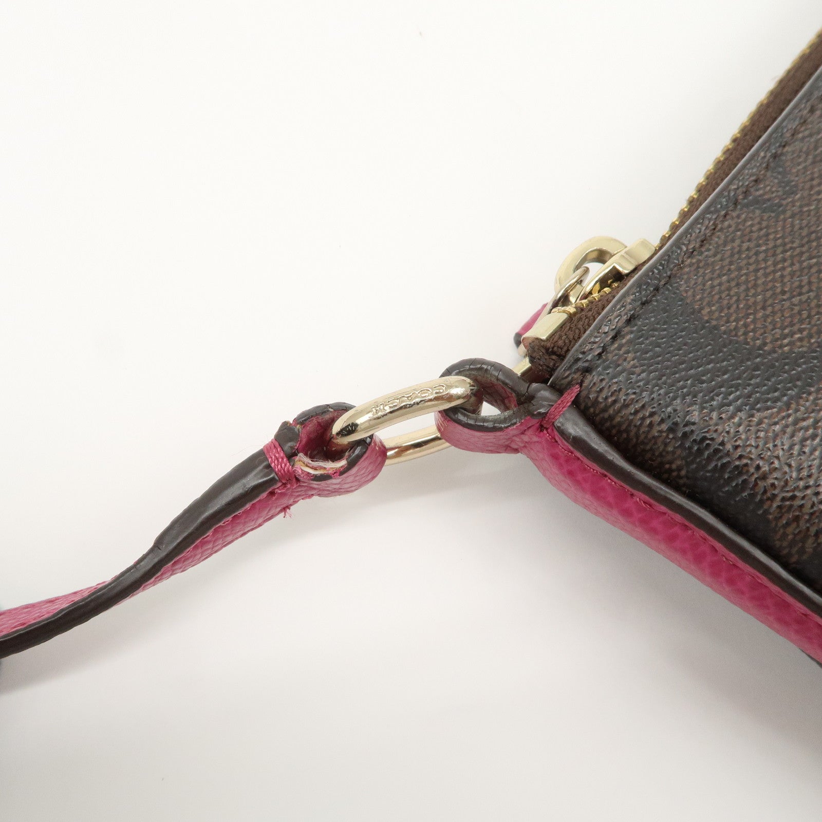 COACH Signature Canvas Leather Set of 2 Shoulder Bag Crossbody Bag