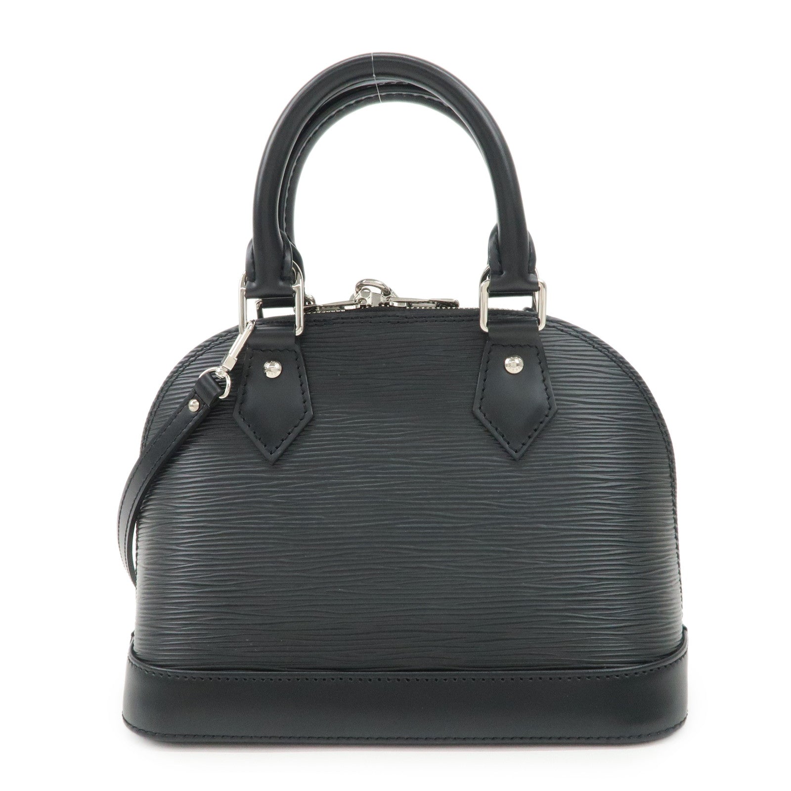 Louis Vuitton Epi Alma BB 2Way Hand Shoulder Bag Noir Black M40862