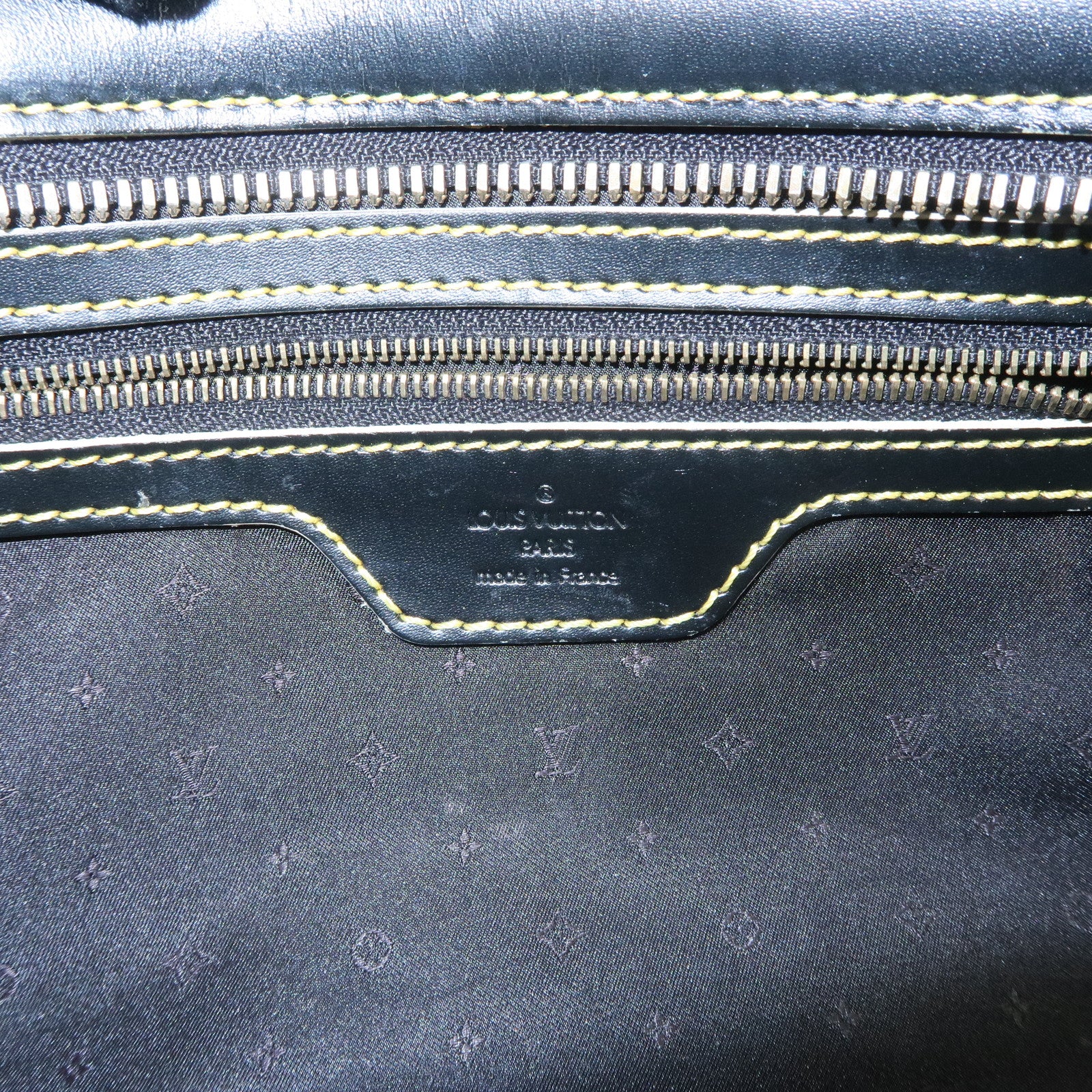 Louis Vuitton Suhari Leather Epanui PM Hand Bag Noir M91851 Used