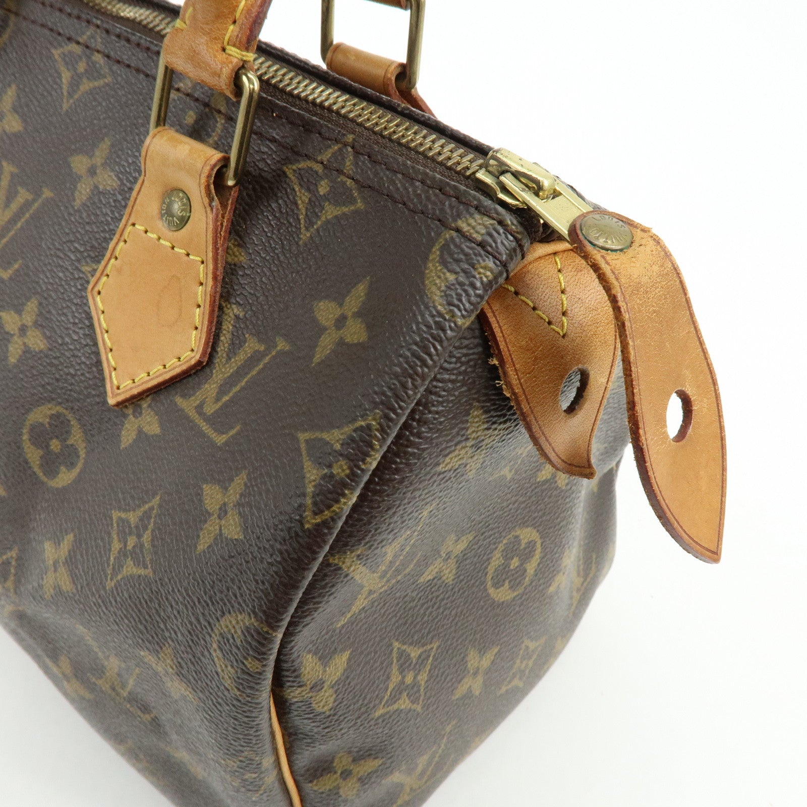Louis Vuitton Monogram Speedy 25 Boston Bag Hand Bag Brown M41528