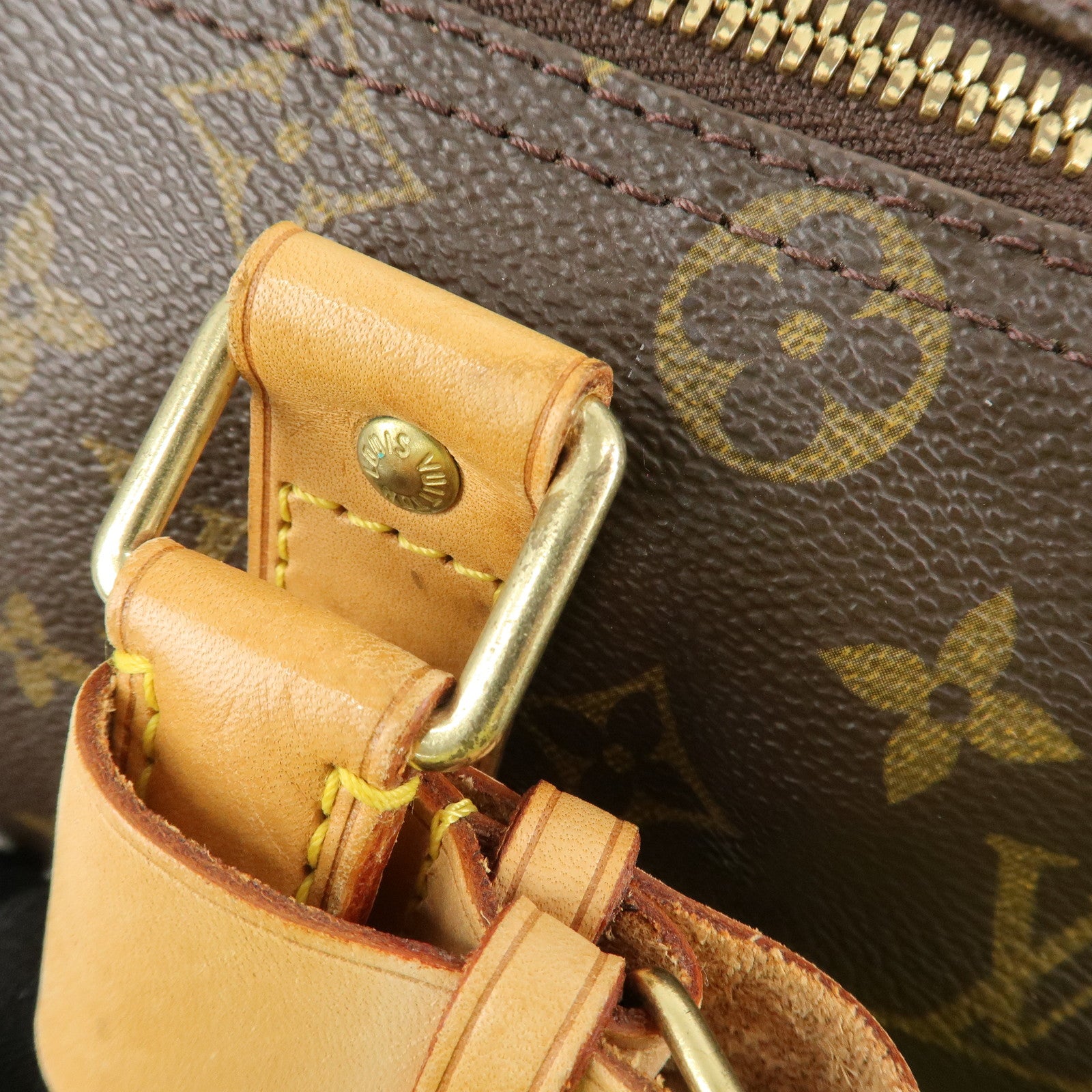 Louis Vuitton Monogram Keep All 45 Boston Bag Brown M41428 Used