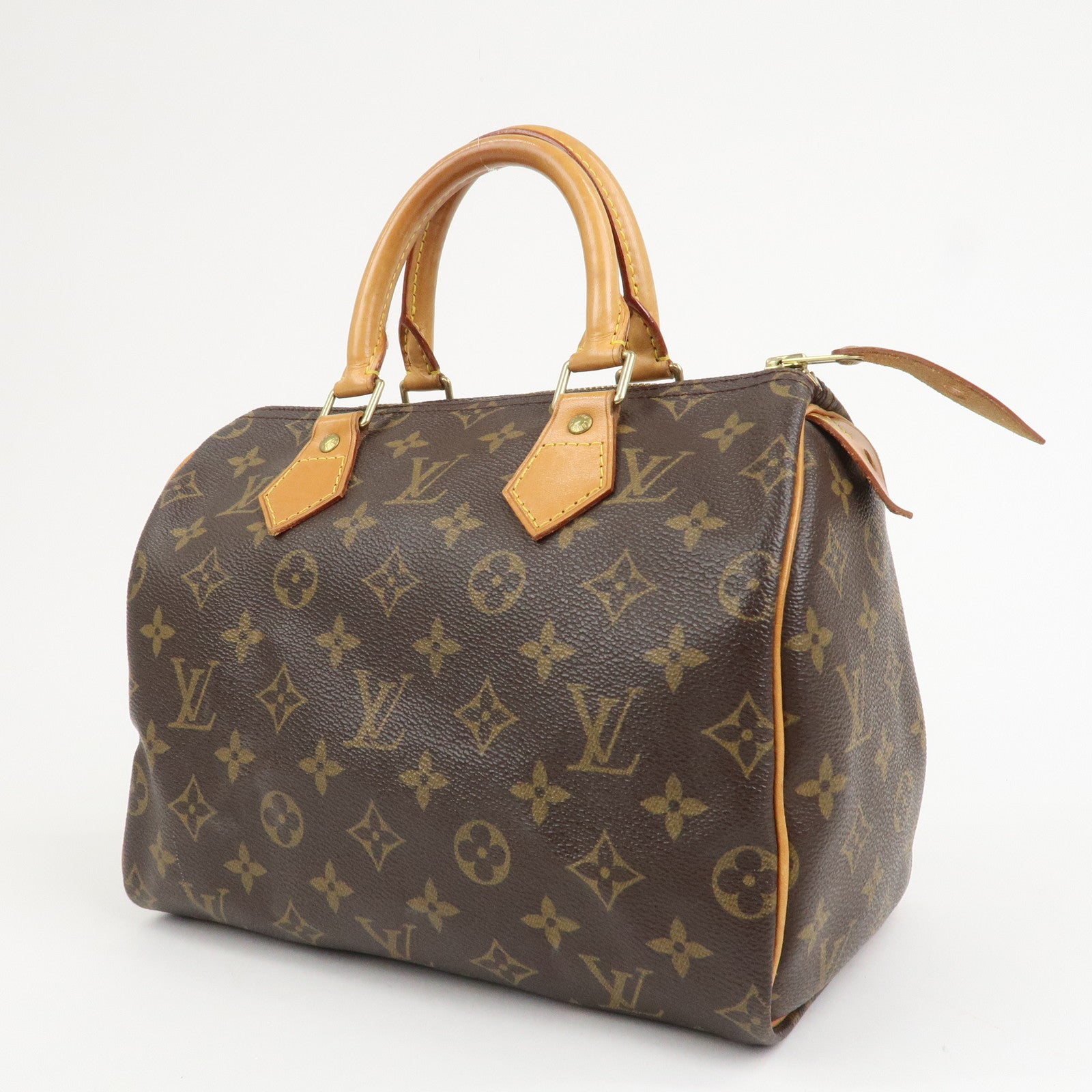 Louis Vuitton Monogram Speedy 25 Boston Bag Hand Bag Brown M41528