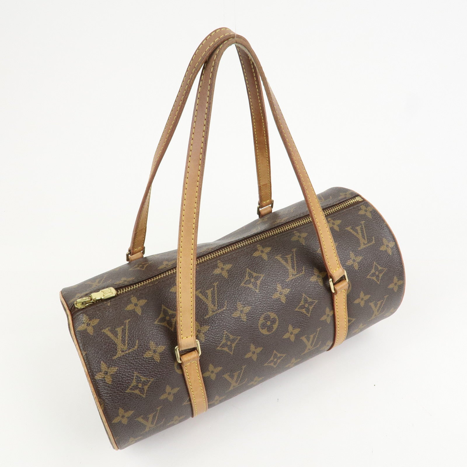 Louis Vuitton Monogram Papillon 30 Hand Bag New Style Brown M51385