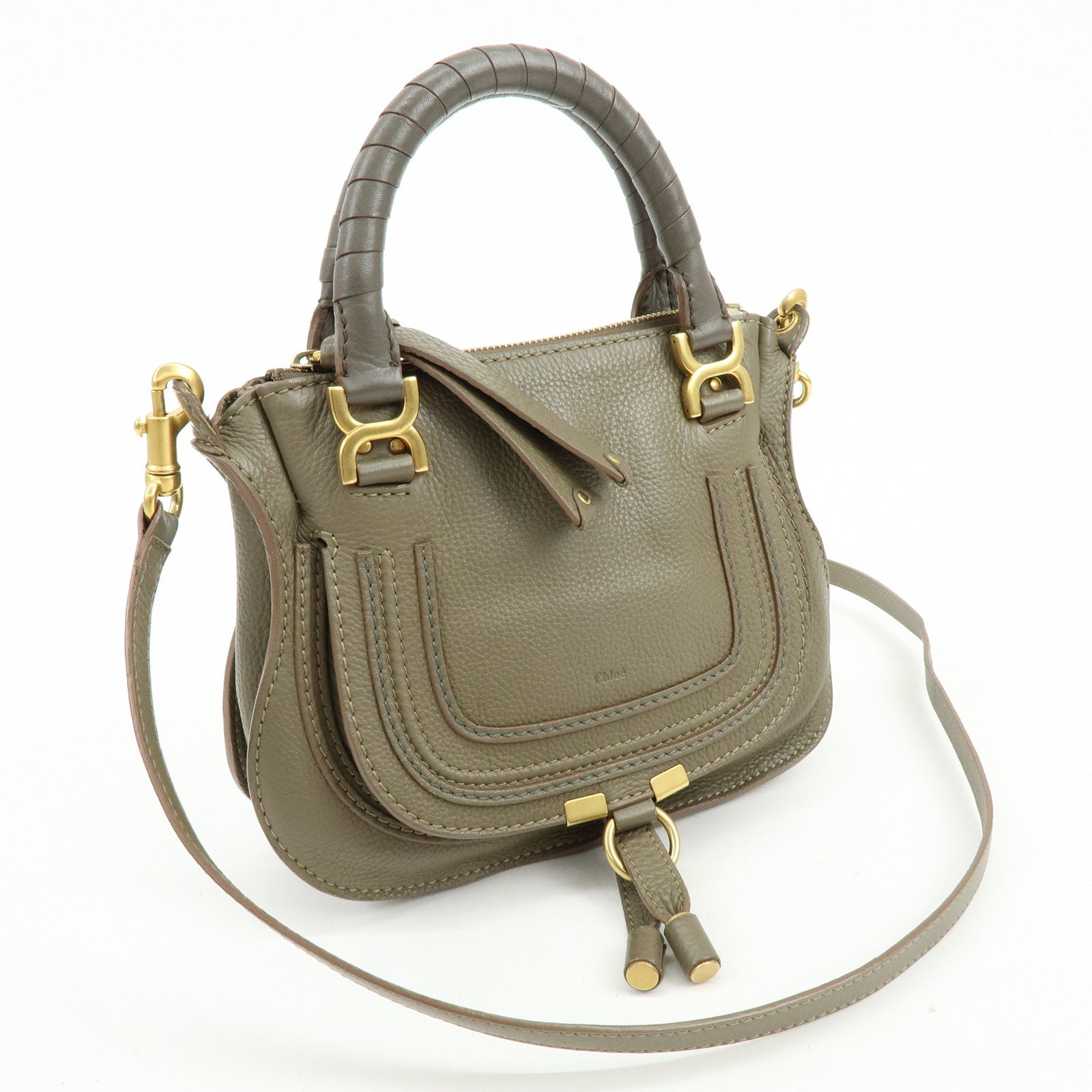 Chloe Mercy Leather 2Way Bag Shoulder Bag Brown