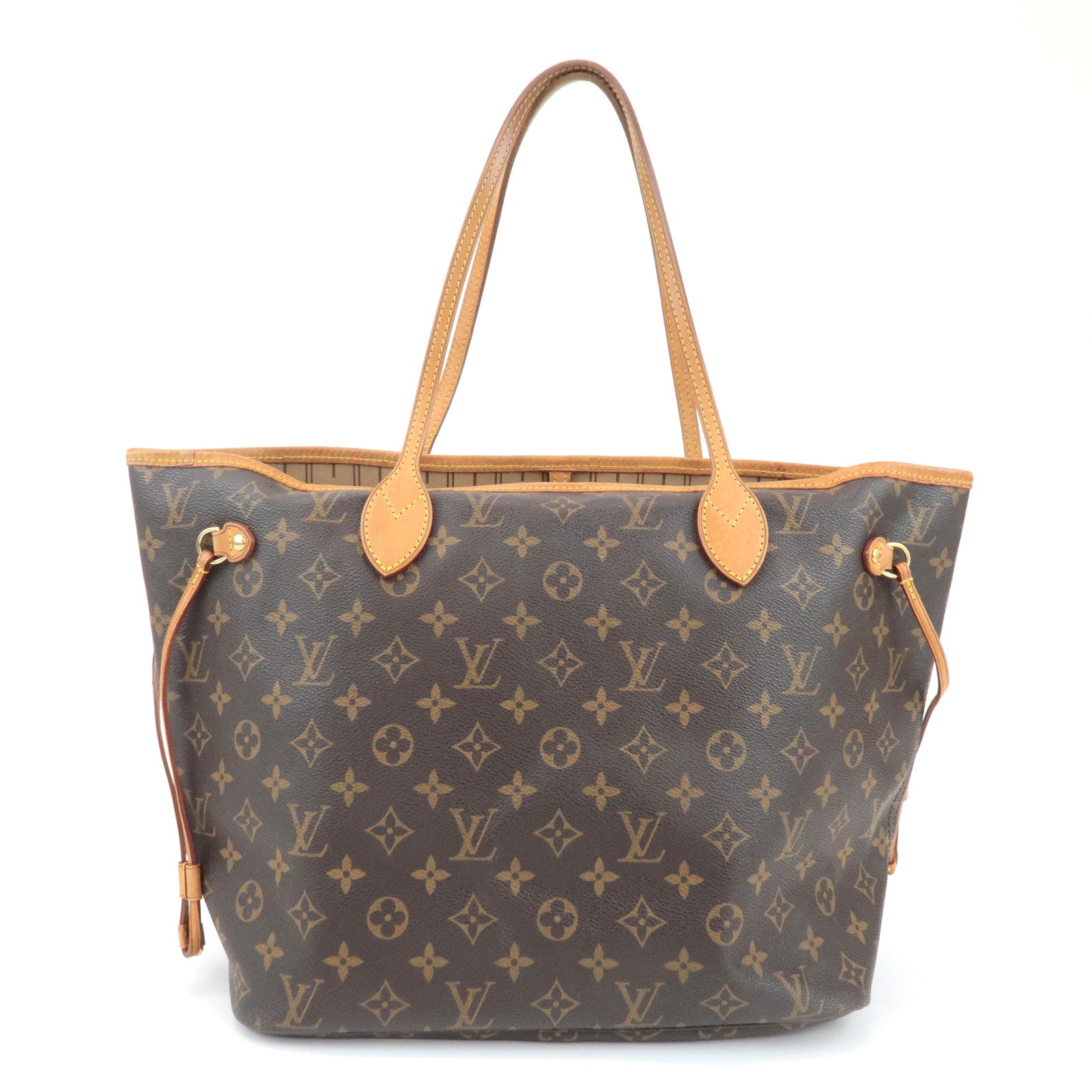 Louis Vuitton Monogram Neverfull MM Tote Bag Brown M40156