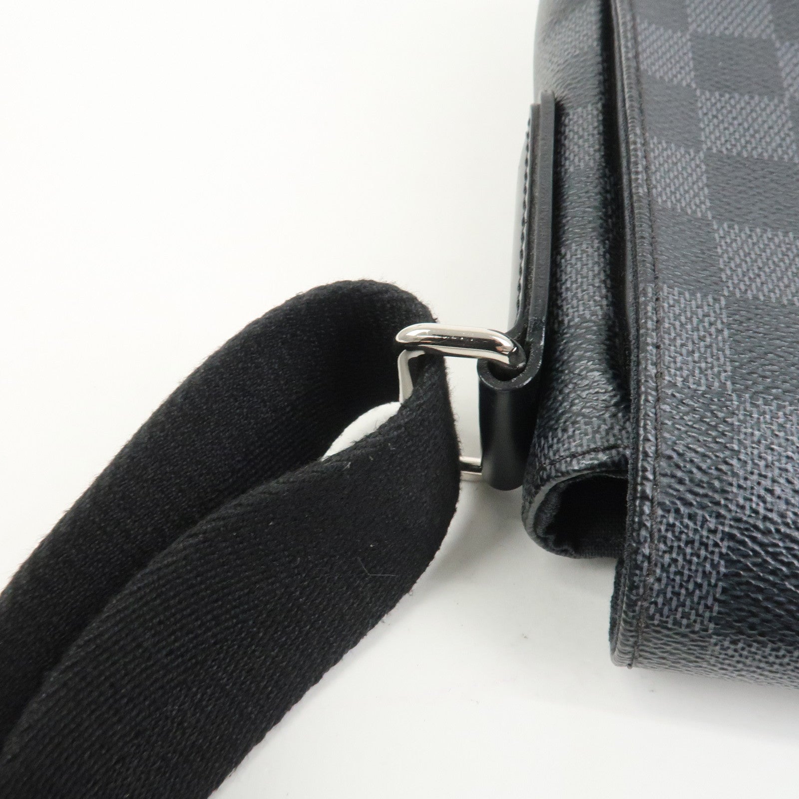 Louis Vuitton Damier Graphite District PM Shoulder Bag Noir N41260