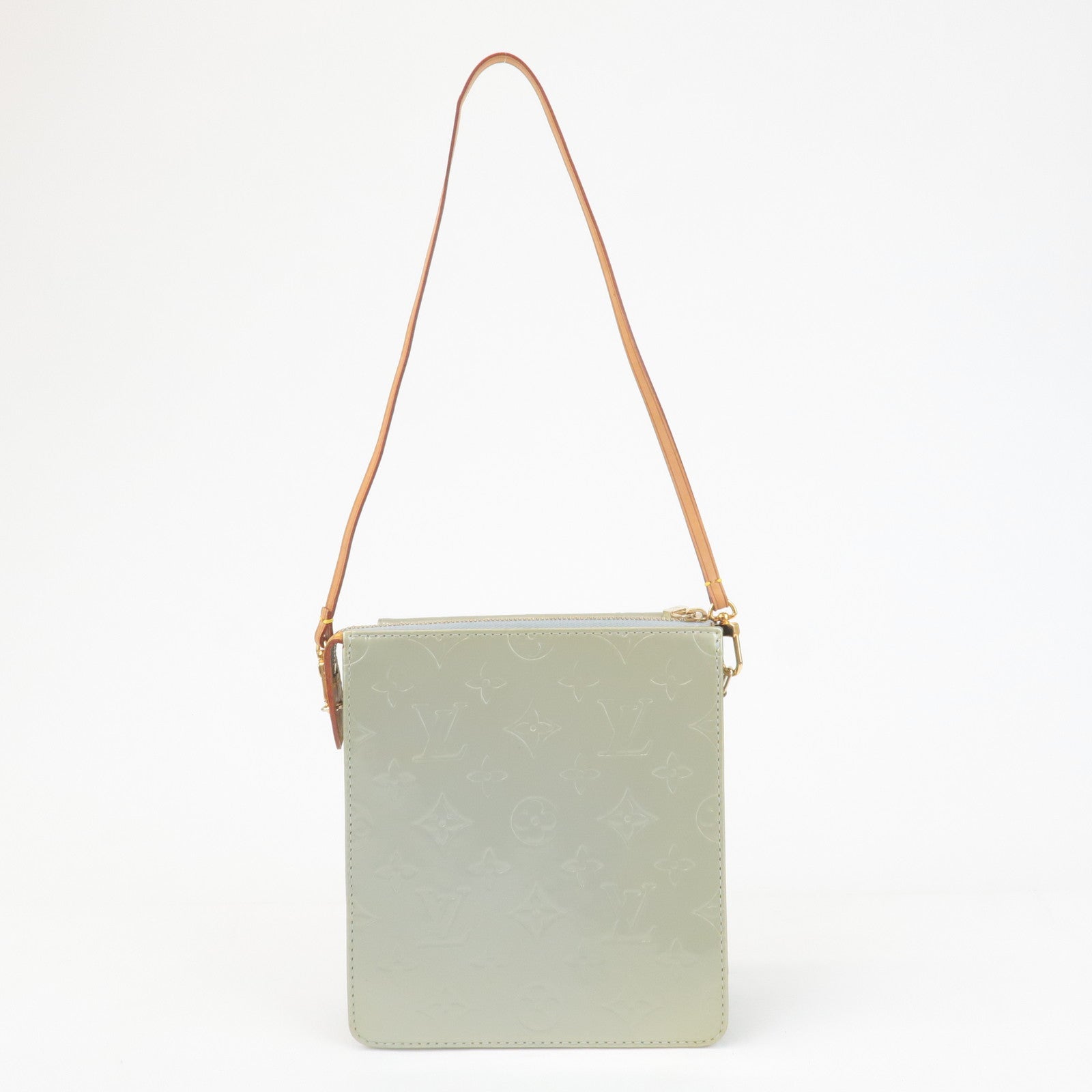 Louis Vuitton Monogram Vernis Motto Shoulder Bag Gray M91030 Used