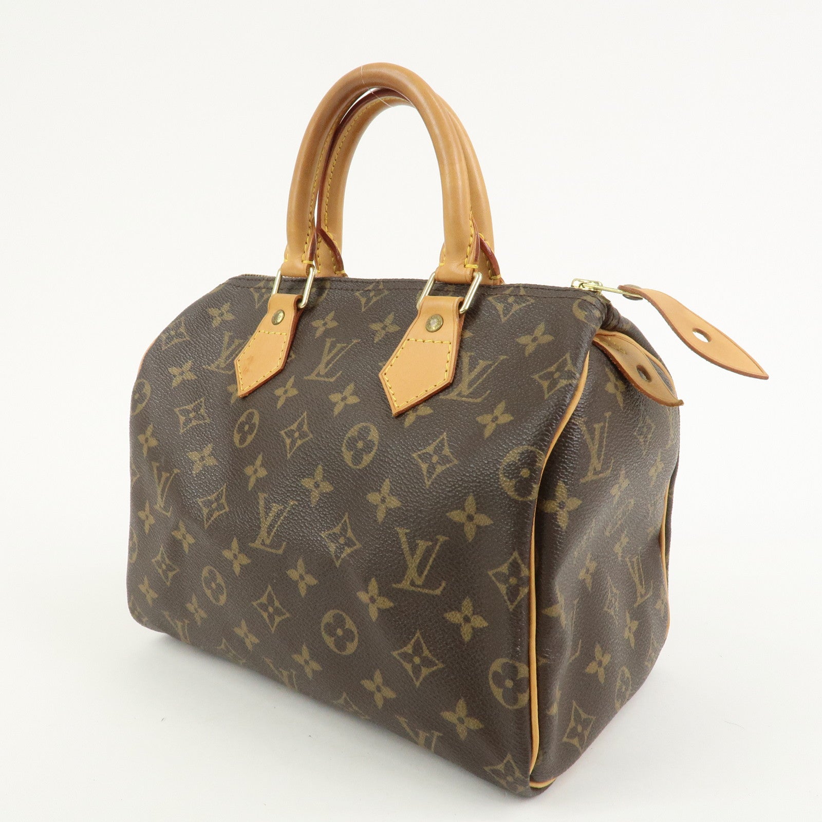 Louis Vuitton Monogram Speedy 25 Boston Bag Hand Bag Brown M41528