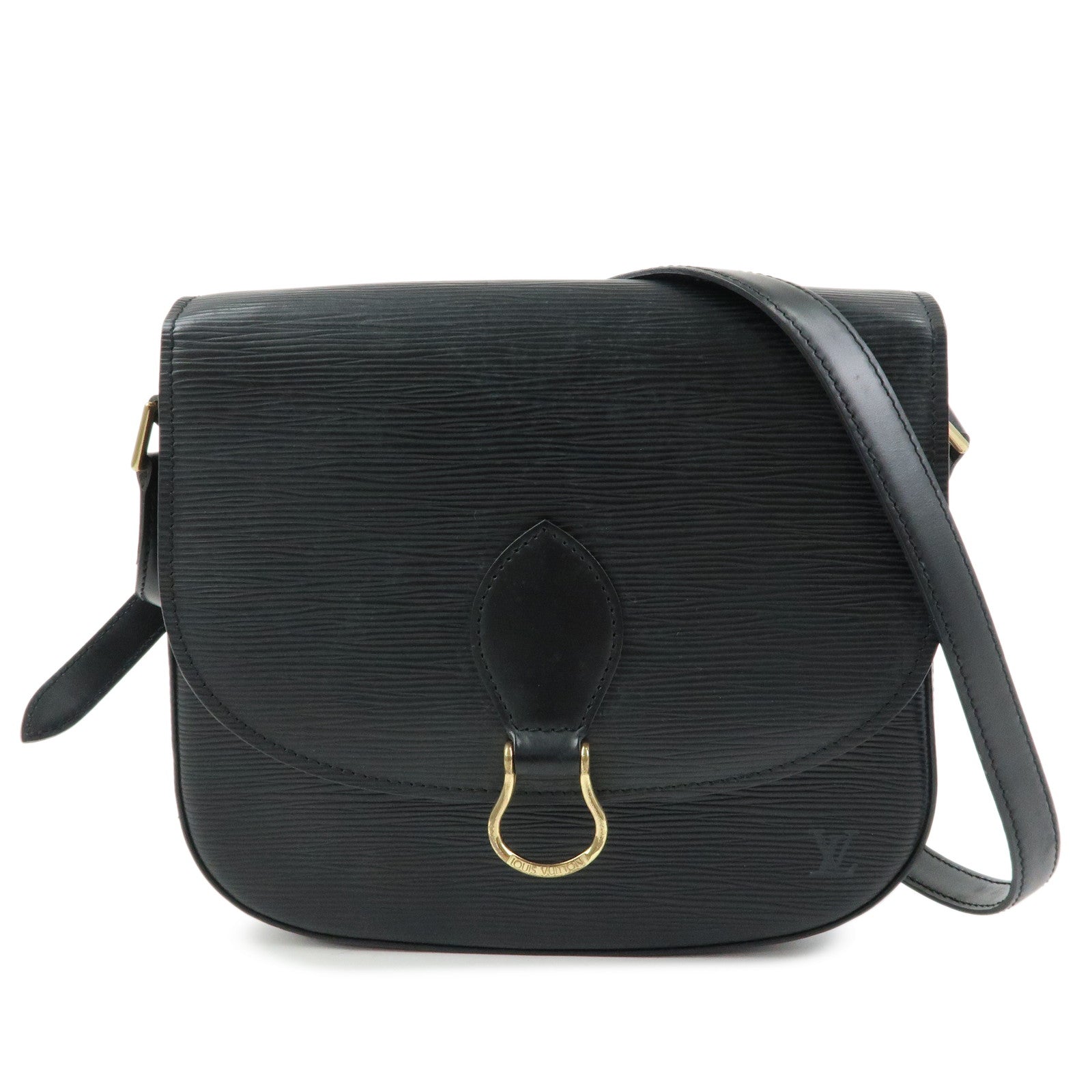 Louis Vuitton Epi Saint Cloud Shoulder Crossbody Bag Noir M52192