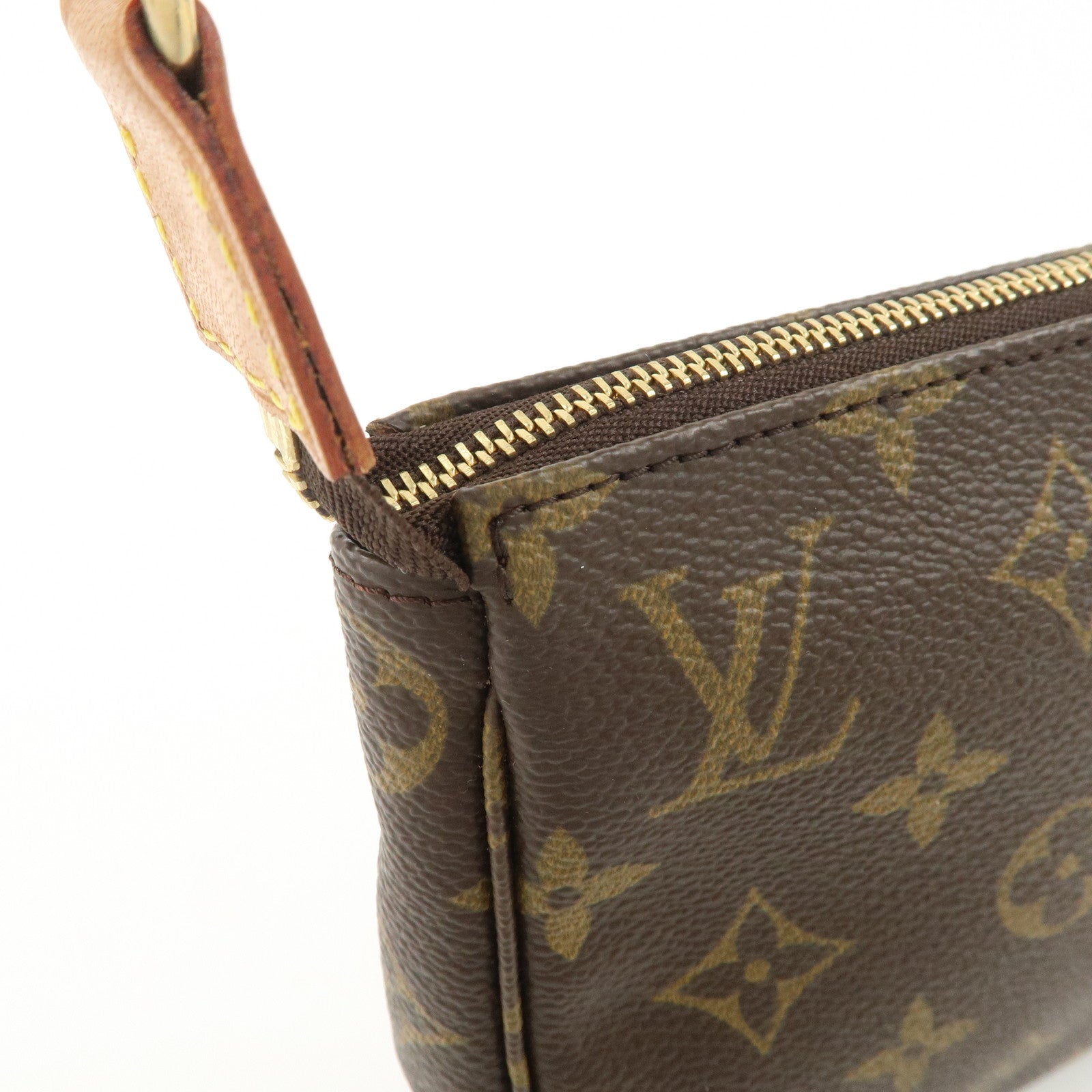 Louis Vuitton Monogram Pochette Accessoires Hand Bag Brown M51980