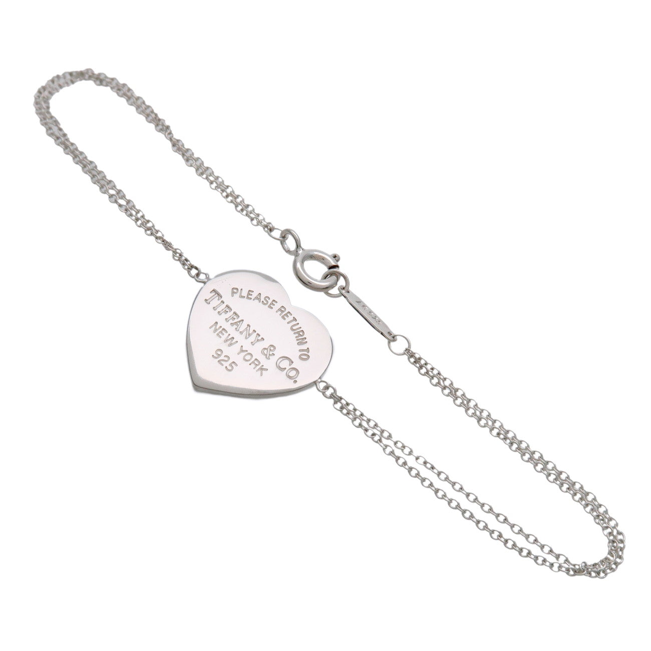 Tiffany & Co Return to Tiffany Heart Tag W Chain Bracelet SV925