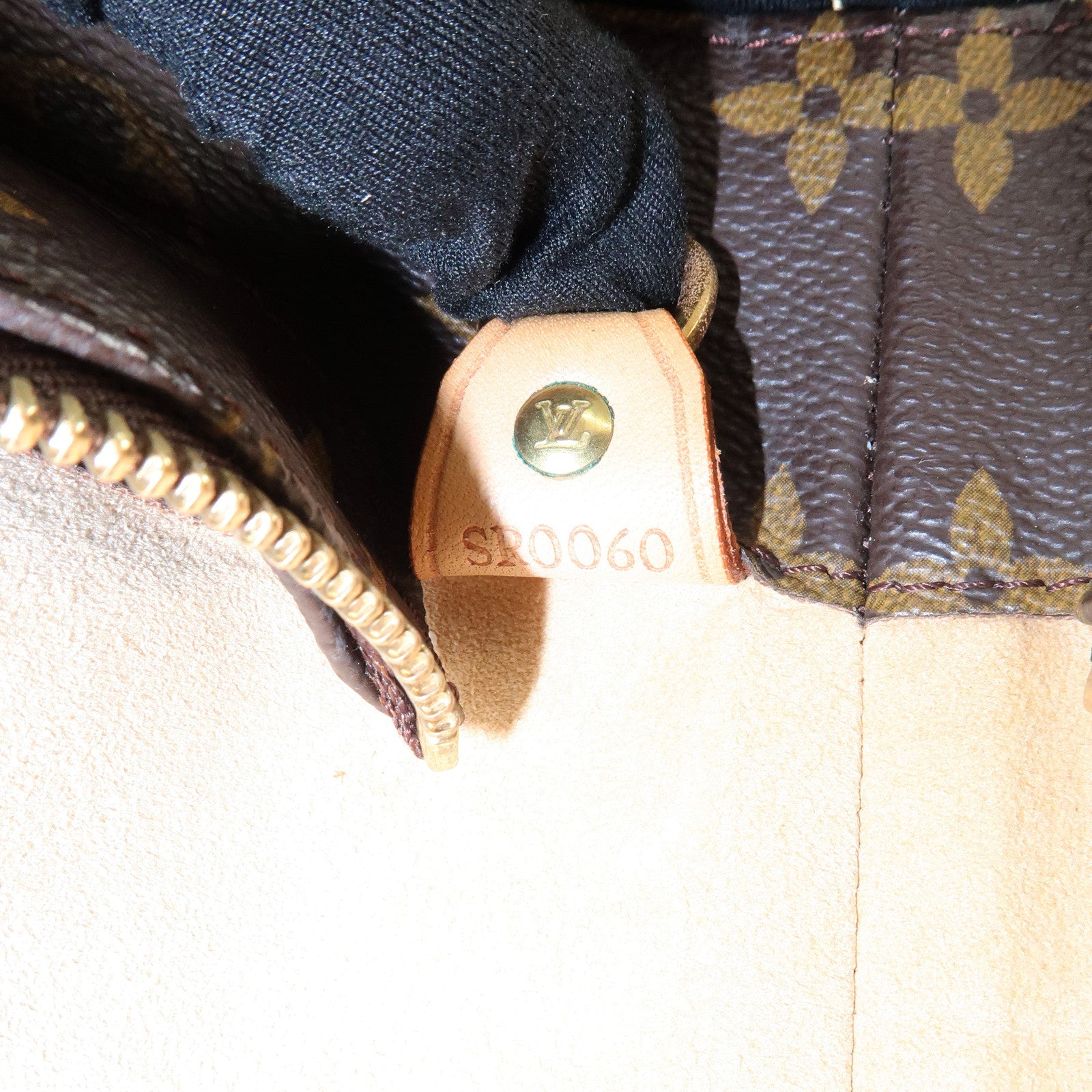 Louis Vuitton Monogram Luco Tote Bag Hand Bag Brown M51155 Used