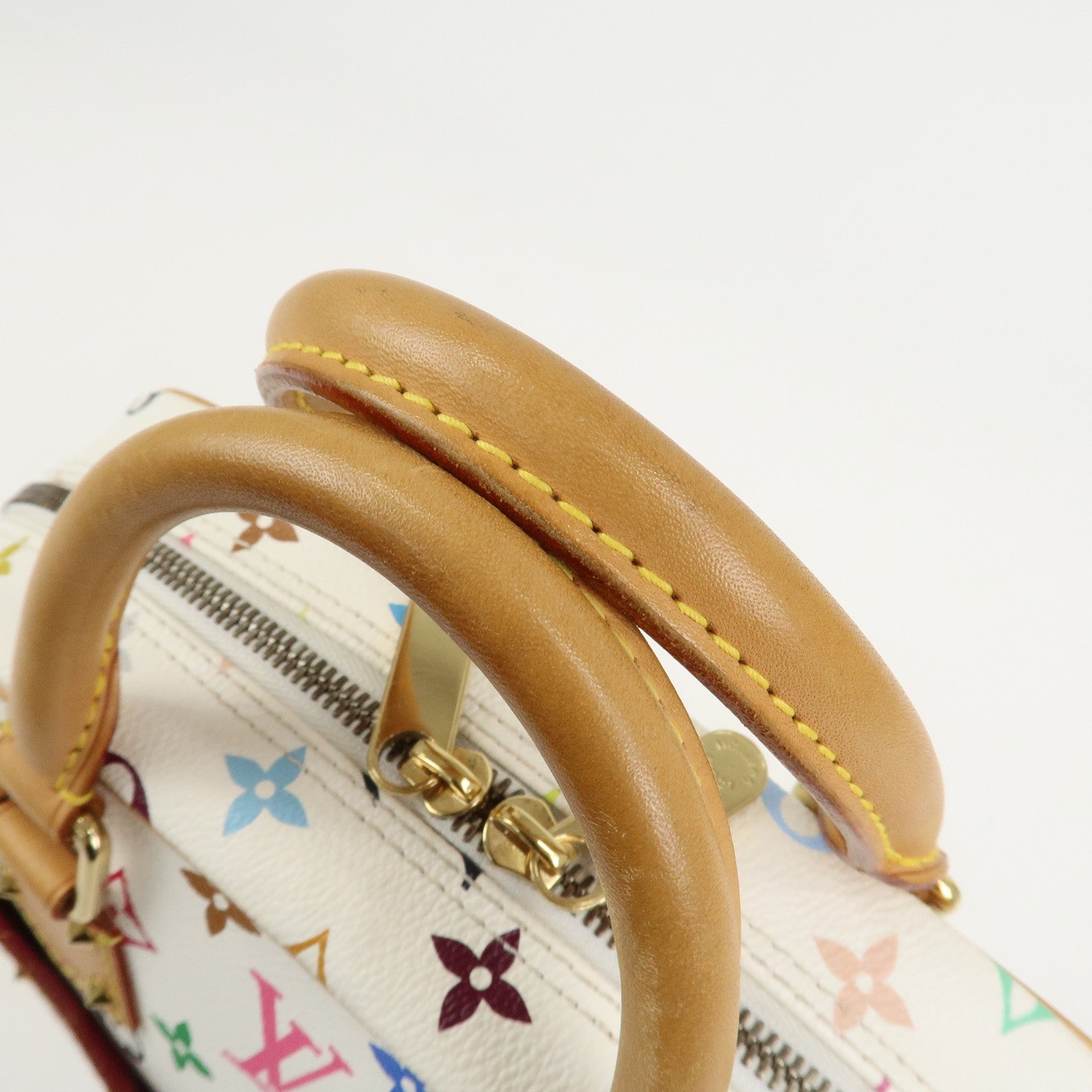 Louis Vuitton Monogram Multicolor Trouville Hand Bag Blanc M92663