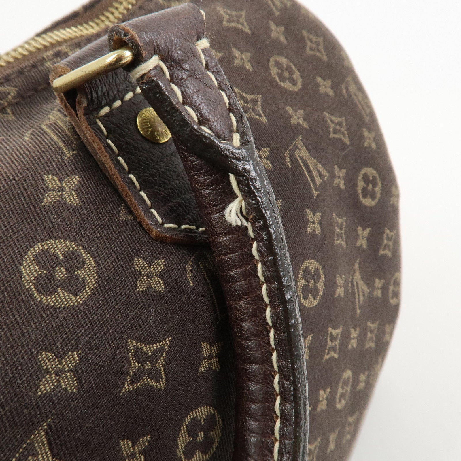 Louis Vuitton Monogram Mini Lin Speedy 30 Boston Bag Ebene M95224