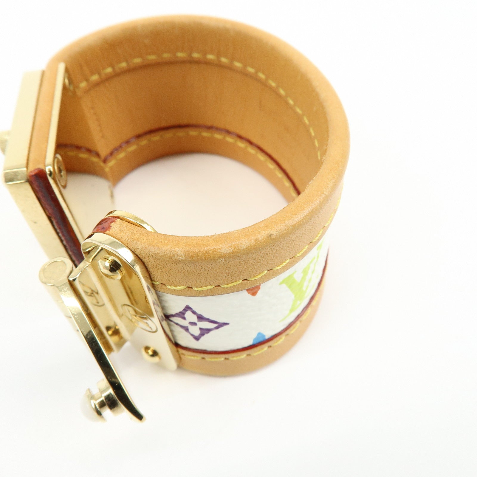 Louis Vuitton Monogram Multicolor Bracelet Serrure Bangle M92593