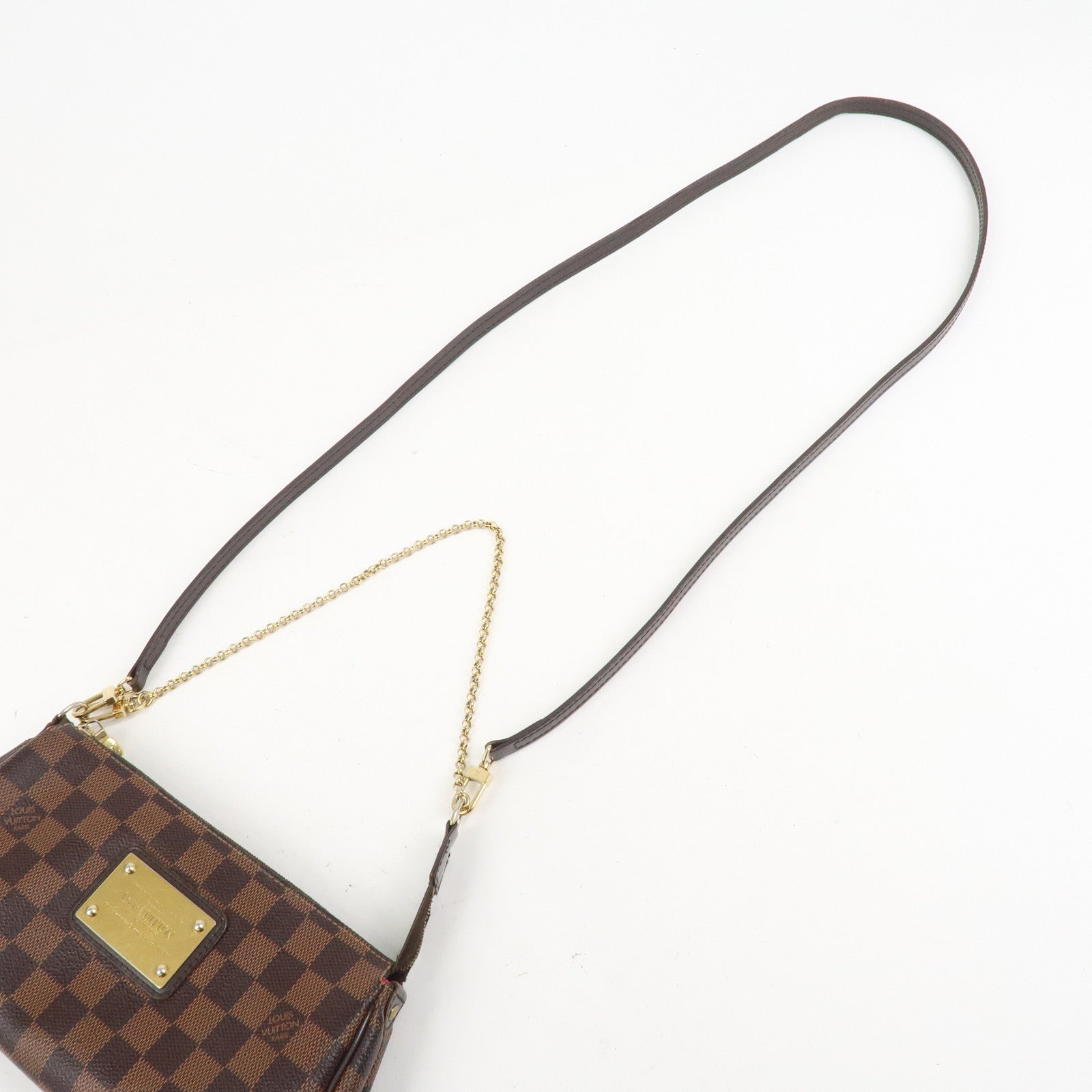 Louis Vuitton Damier Eva 2Way Bag Shoulder Bag Hand Bag Brown N55213