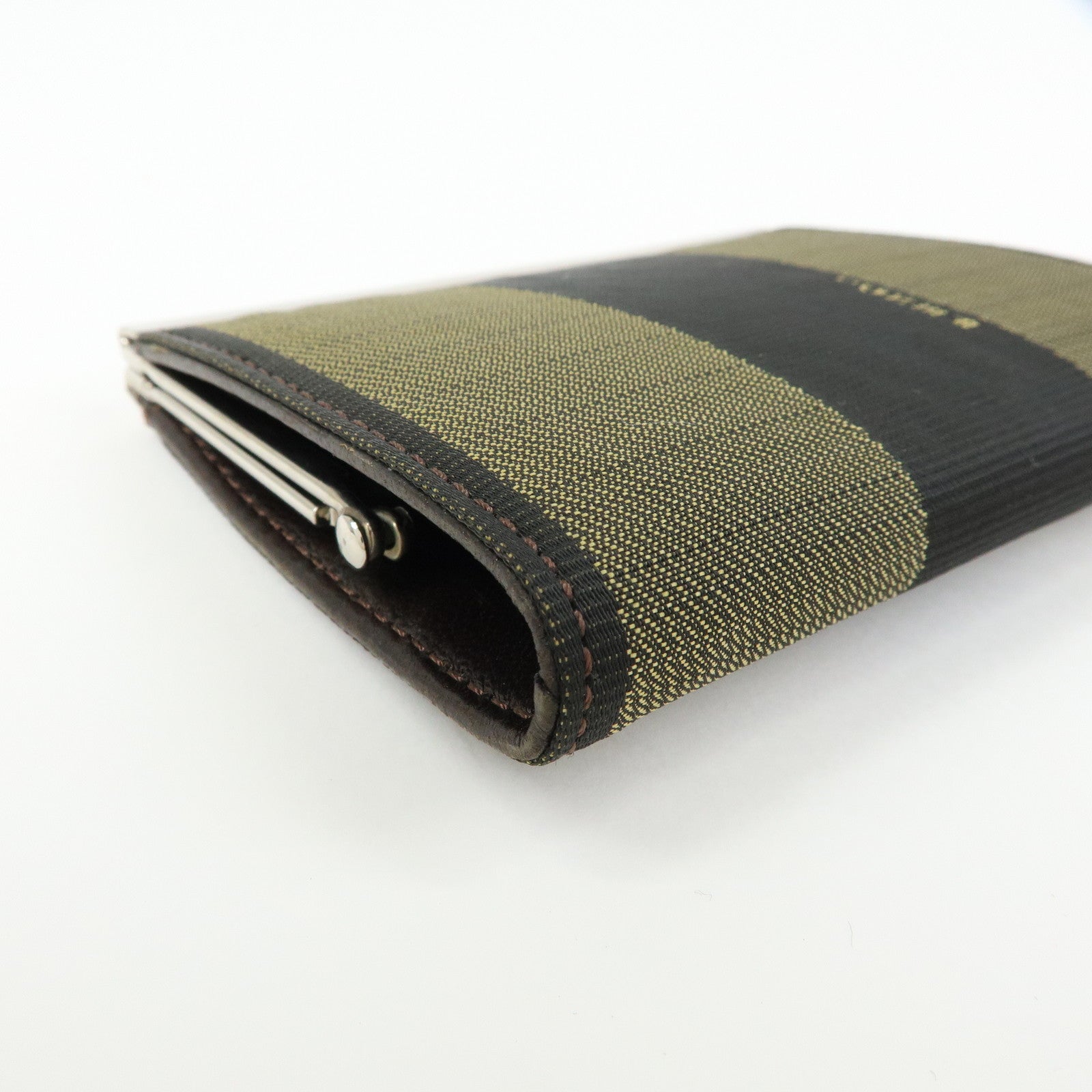 FENDI Canvas Coin Case Coin Purse Brown 2261‑30826‑099