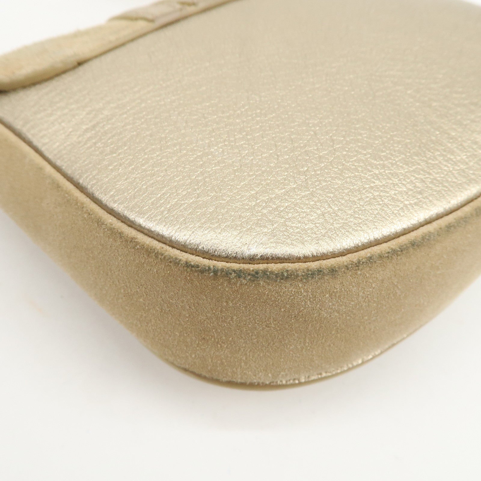 Chloe See By Chloe Hana Suede Leather Shoulder Crossbody Bag Gold