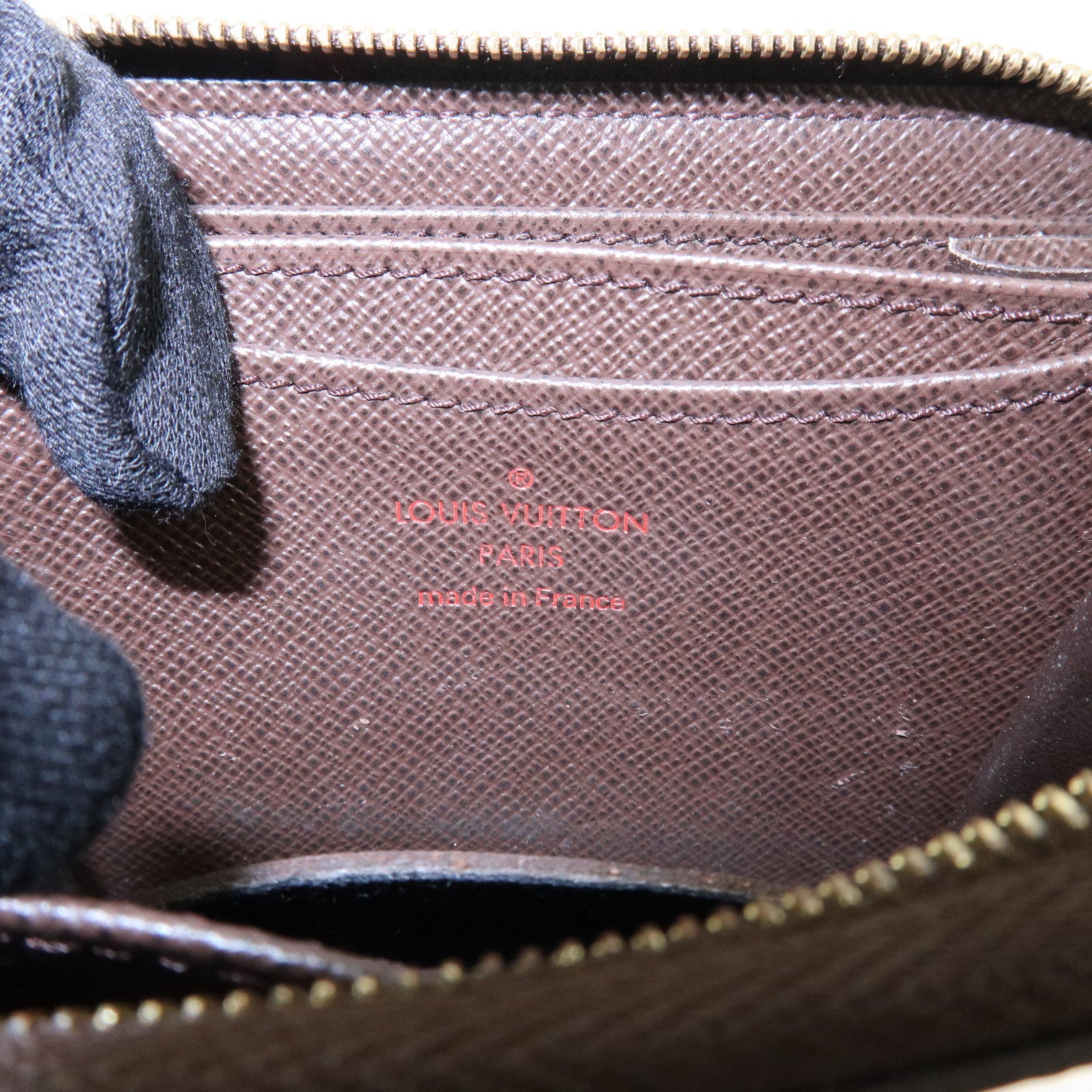 Louis Vuitton Damier Zippy Coin Case Wallet Brown N63070