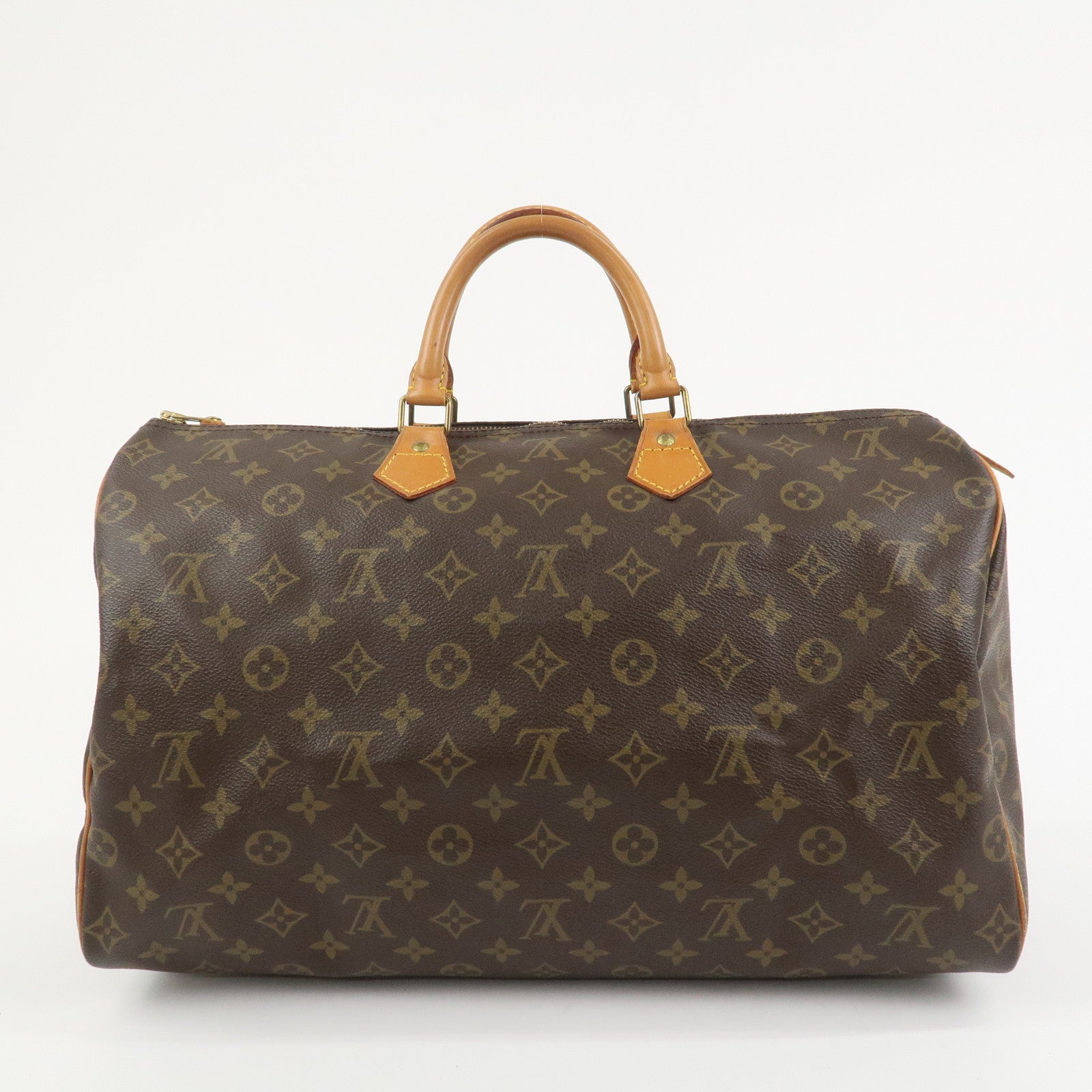 Louis Vuitton Monogram Speedy 40 Hand Bag Boston Bag Brown M41522