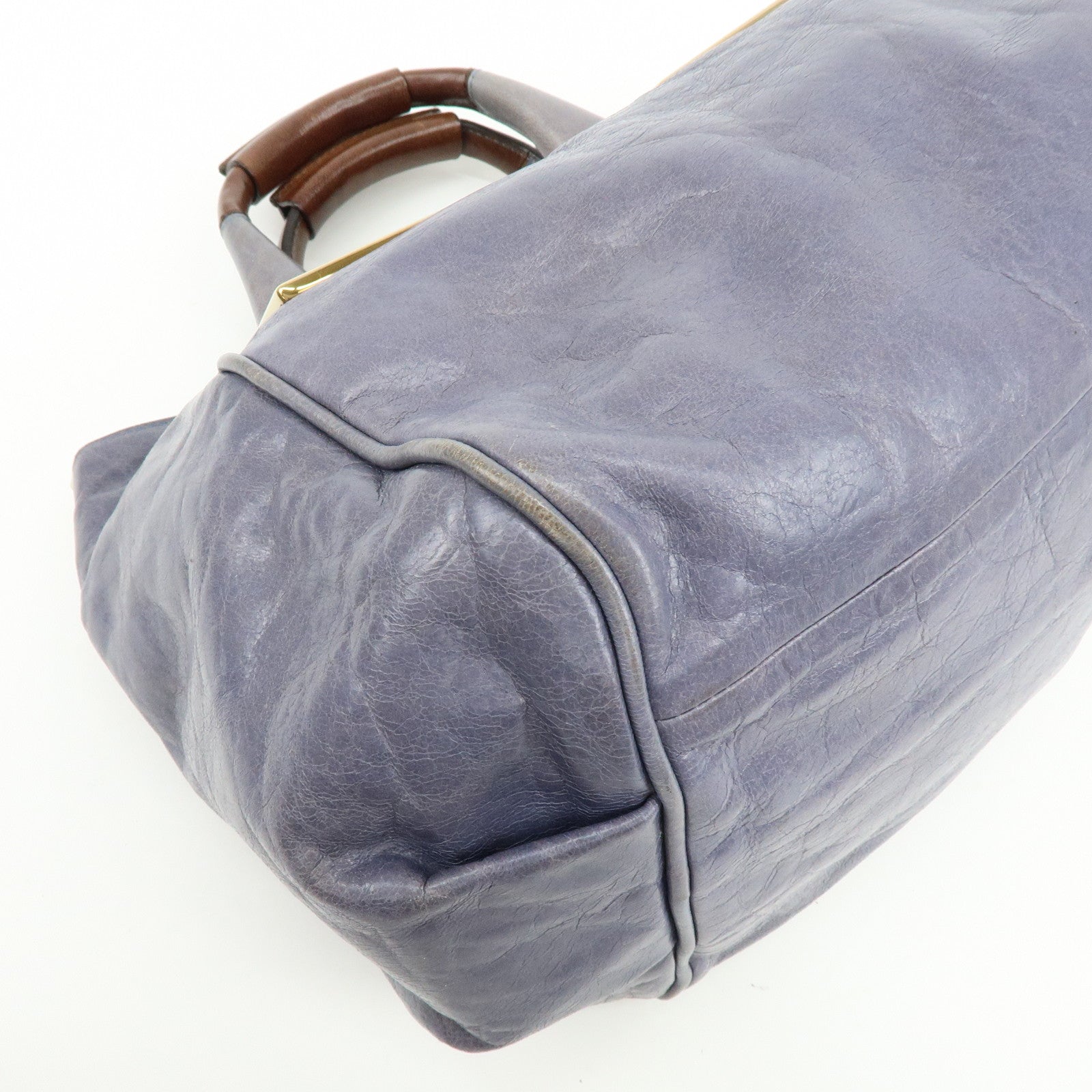 Chloe Ethel Leather 2Way Bag Shoulder Bag Hand Bag Gray