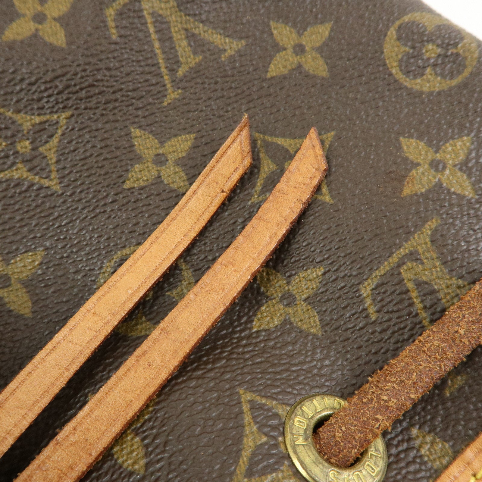 Louis Vuitton Monogram Montsouris MM Backpack Rucksack Brown M51136