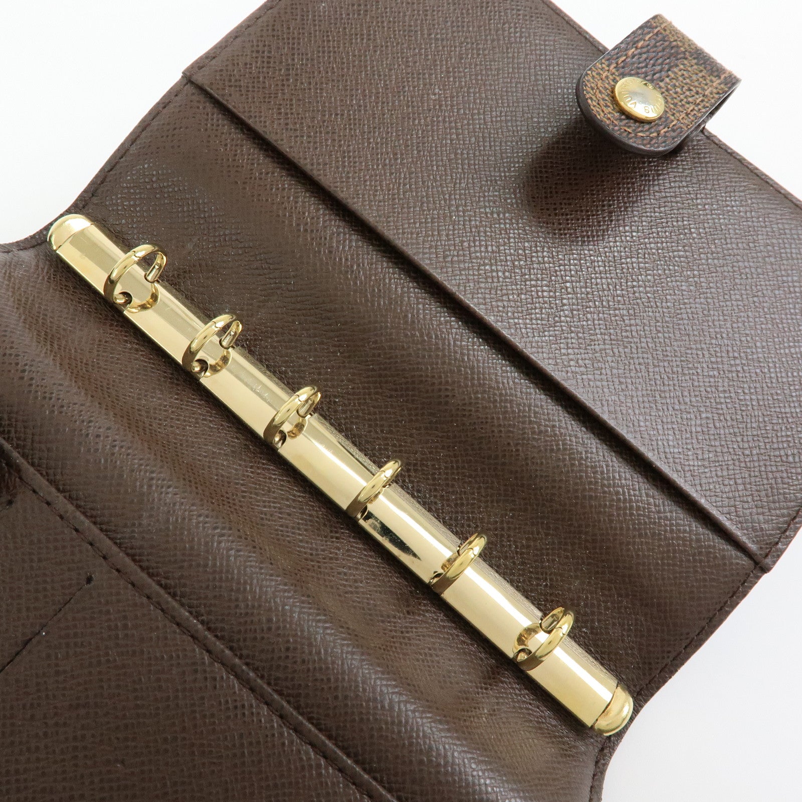 Louis Vuitton Damier Agenda PM Planner Cover Brown R20700