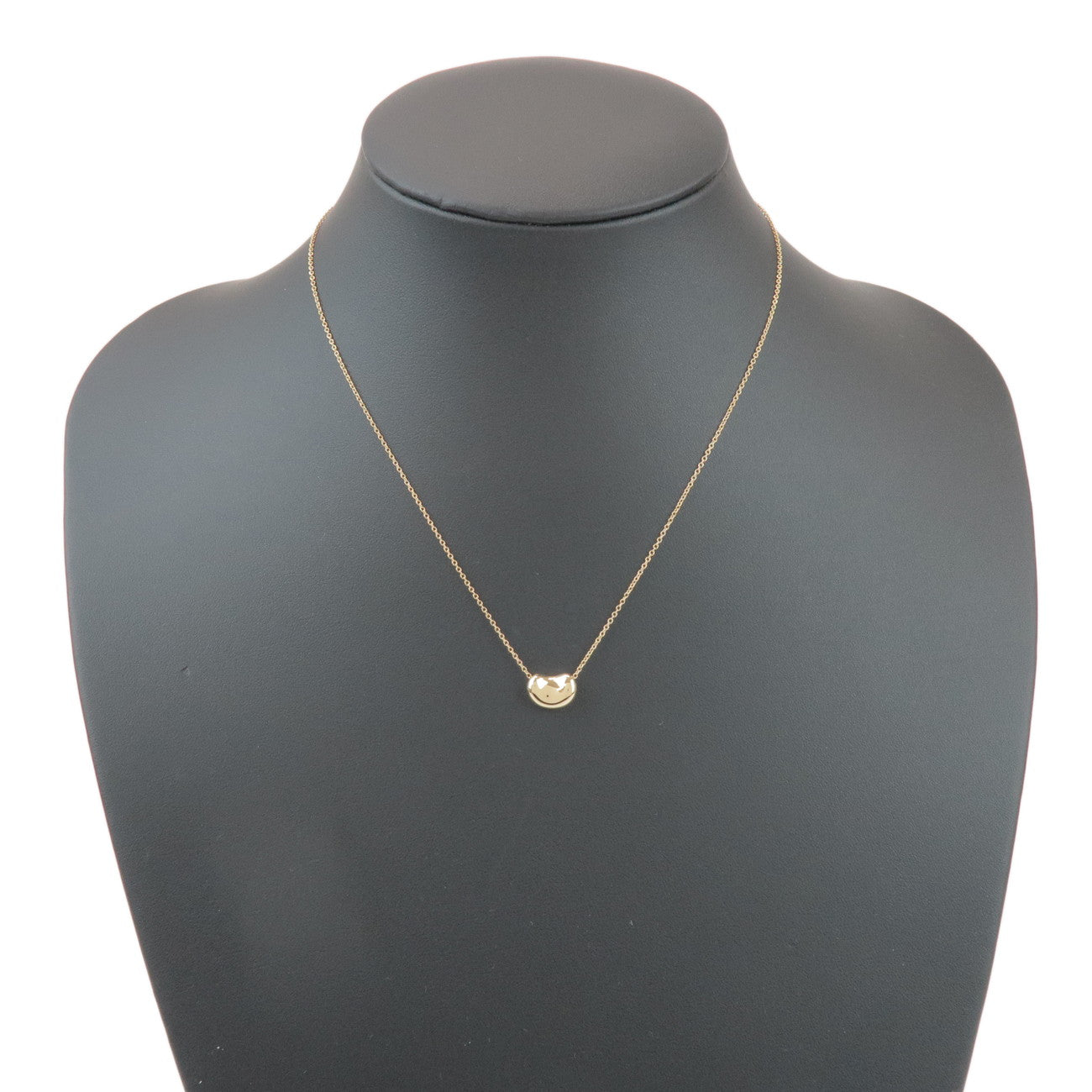 Tiffany & Co Bean Necklace Small K18 750YG Yellow Gold