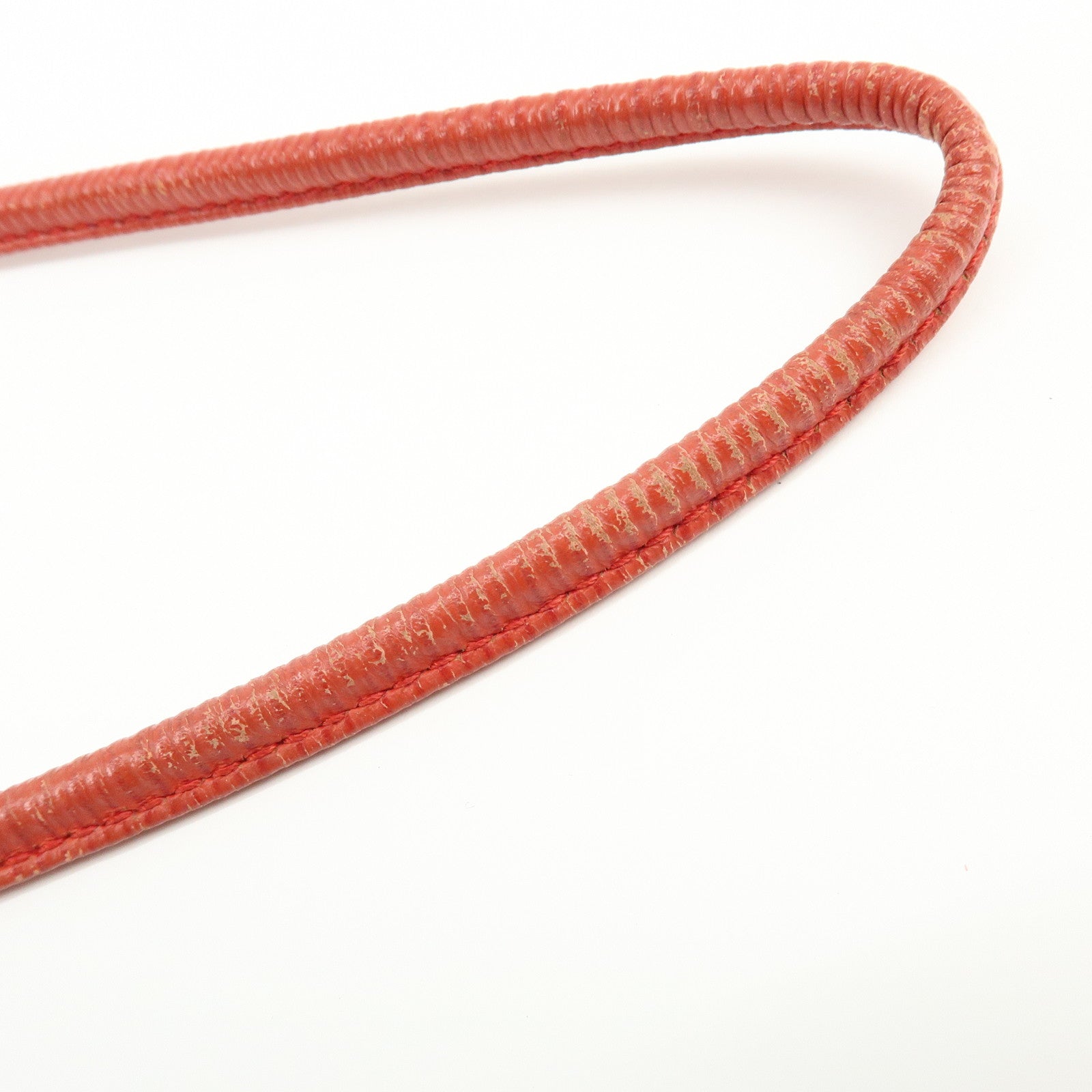 FENDI Fur Leather Tote Bag Hand Bag Shoulder Bag Red 321262900069