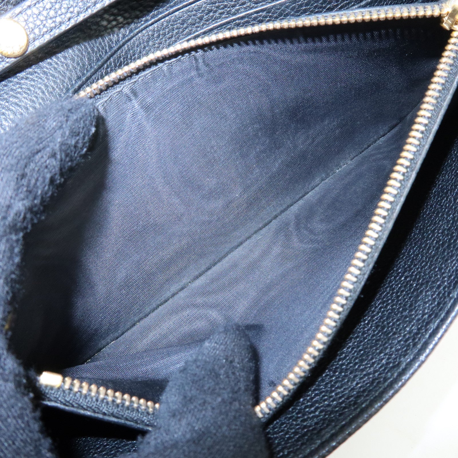 PRADA Saffiano Leather Chain Wallet Shoulder Bag Black 1M1290
