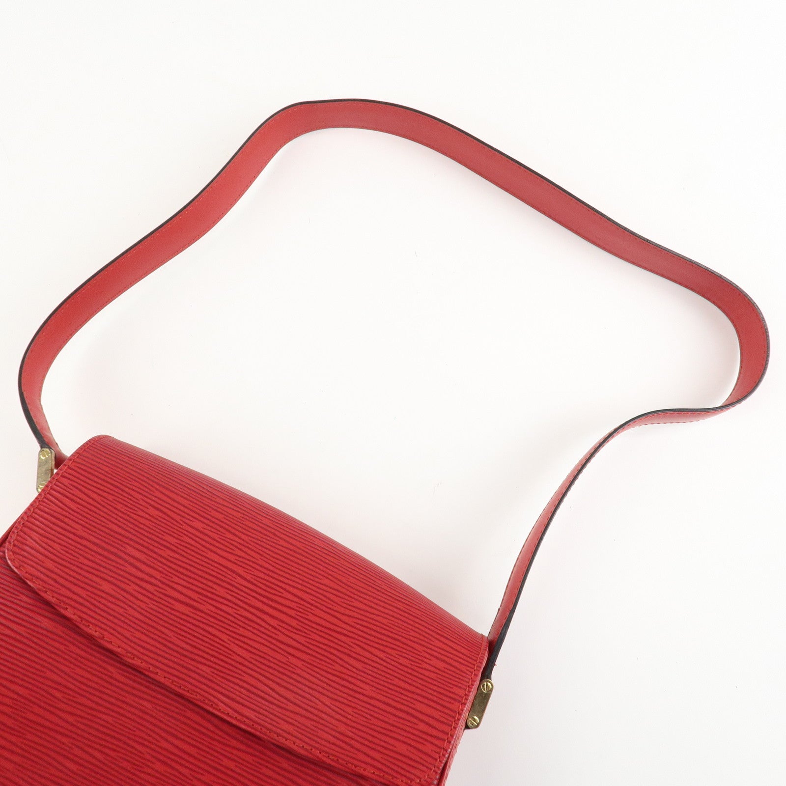 Louis Vuitton Epi Leather Buci Shoulder Bag Castilian Red M52207 Used