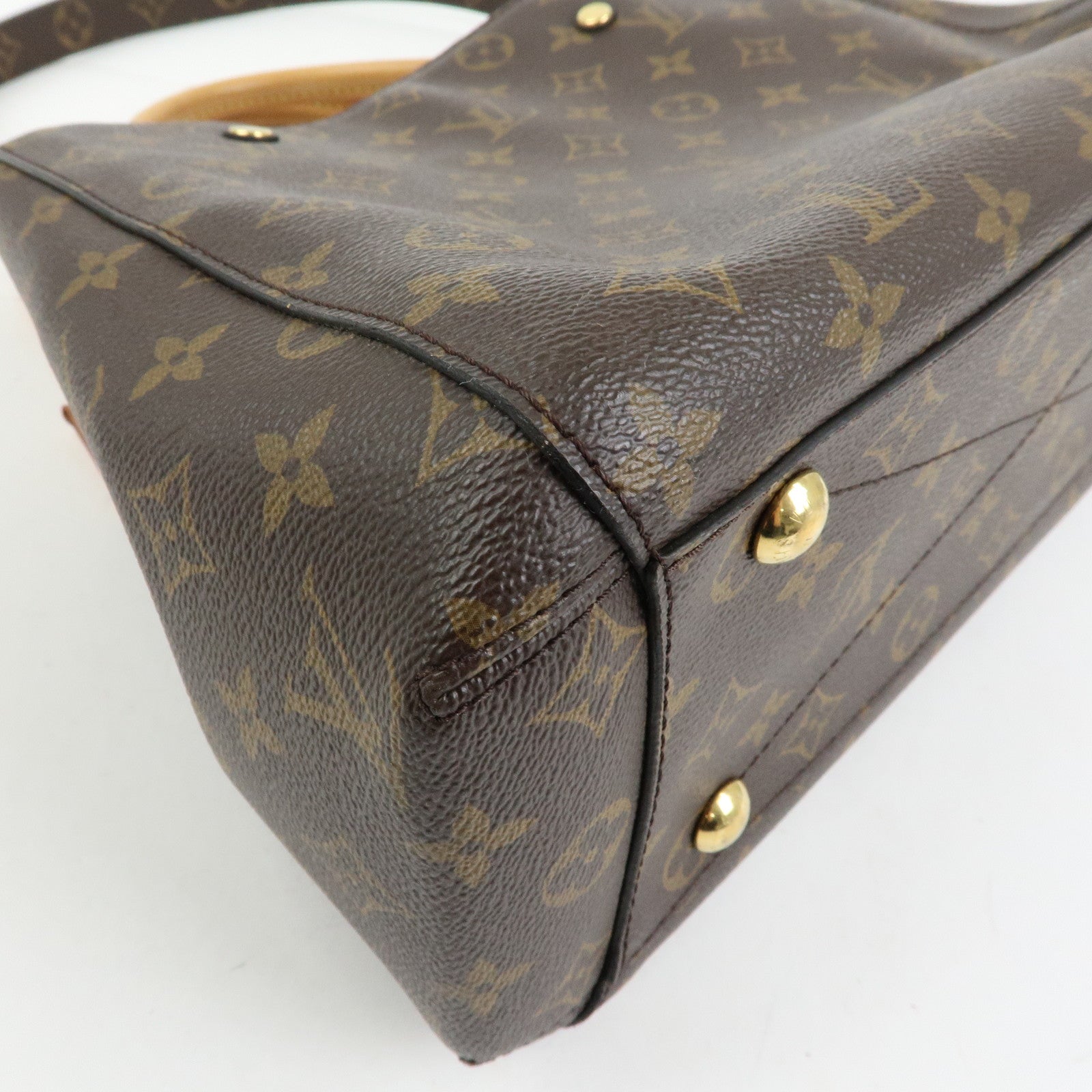 Louis Vuitton Monogram Montaigne MM 2Way Bag Hand Bag Brown M41056