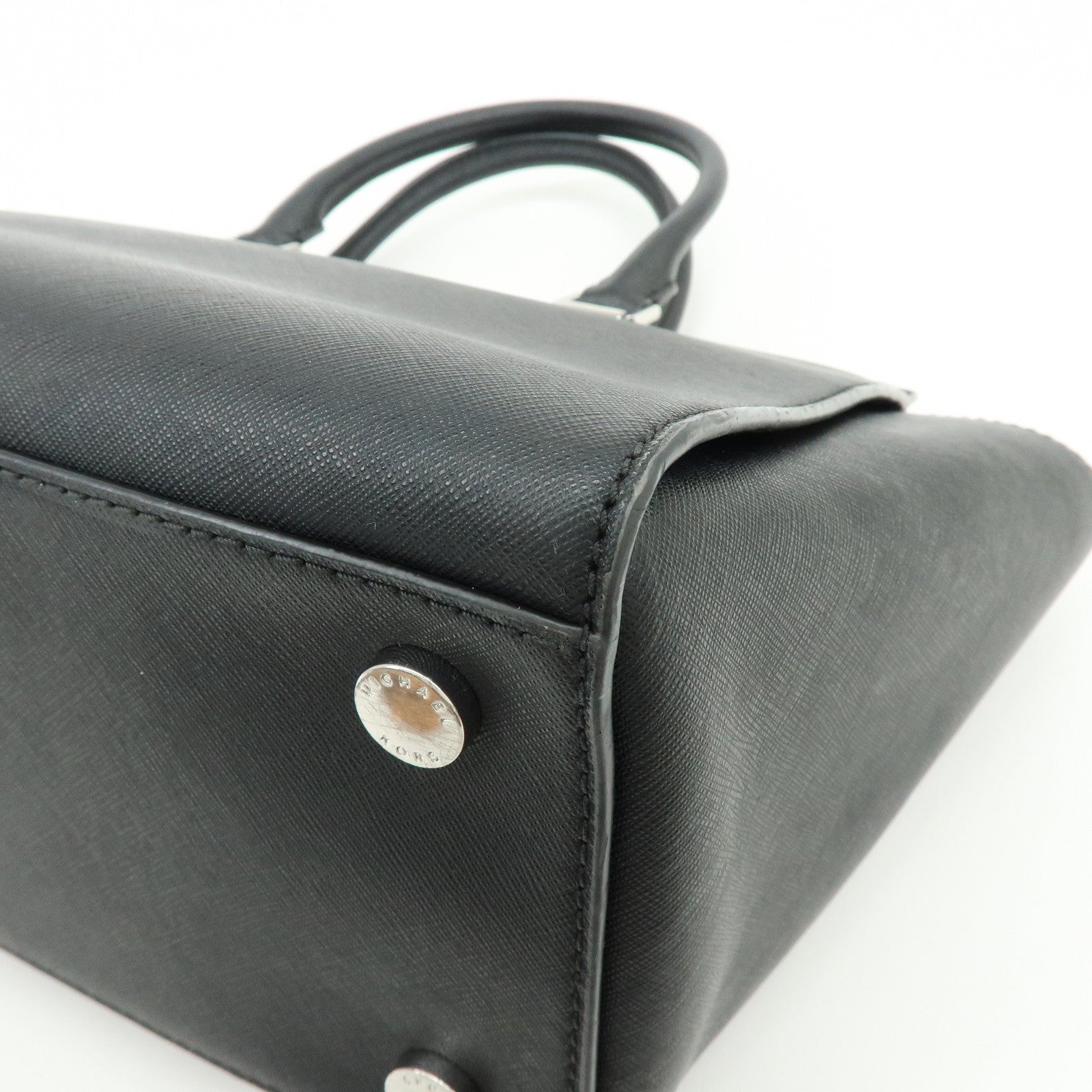 MICHAEL KORS Leather 2Way Bag Hand Bag Shoulder Bag Black